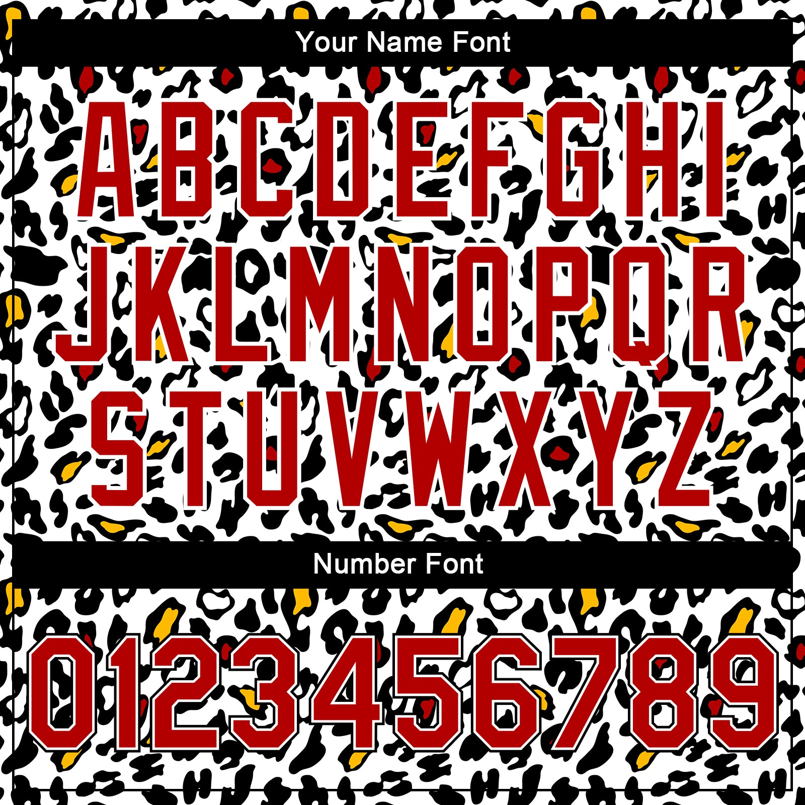 Custom White Red-Black Bright Leopard Print 3D Pattern Design Bomber Full-Snap Varsity Letterman Jacket view 7