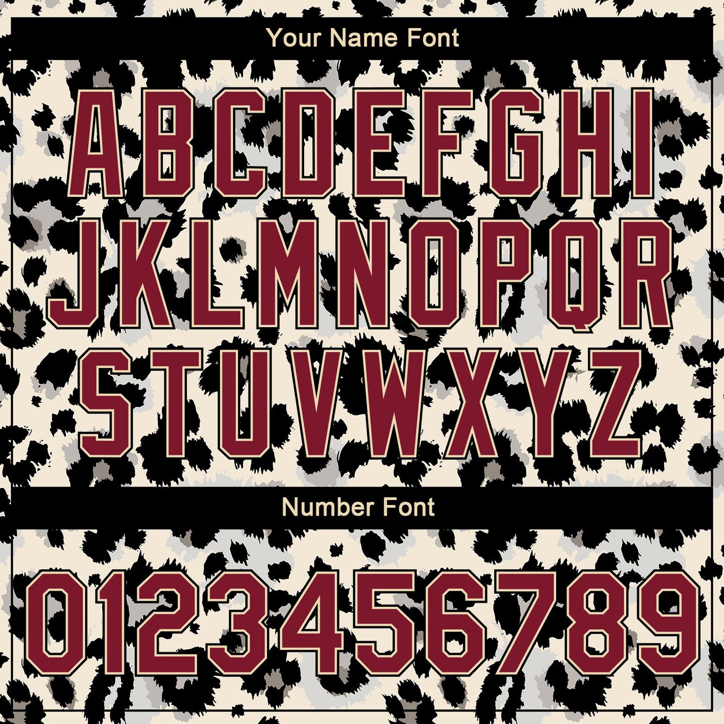 Custom City Cream Crimson-Black Leopard Print 3D Pattern Design Bomber Full-Snap Varsity Letterman Jacket view 7