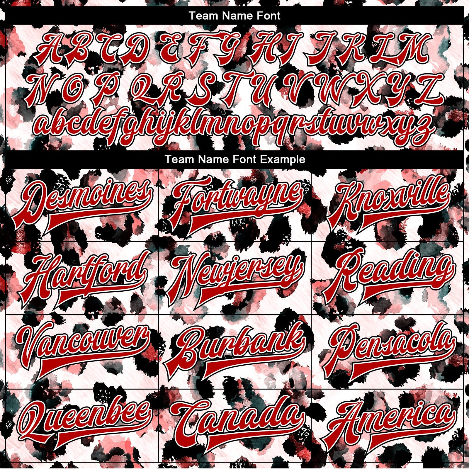 Custom White Red-Black Leopard Print 3D Pattern Design Bomber Full-Snap Varsity Letterman Jacket view 6