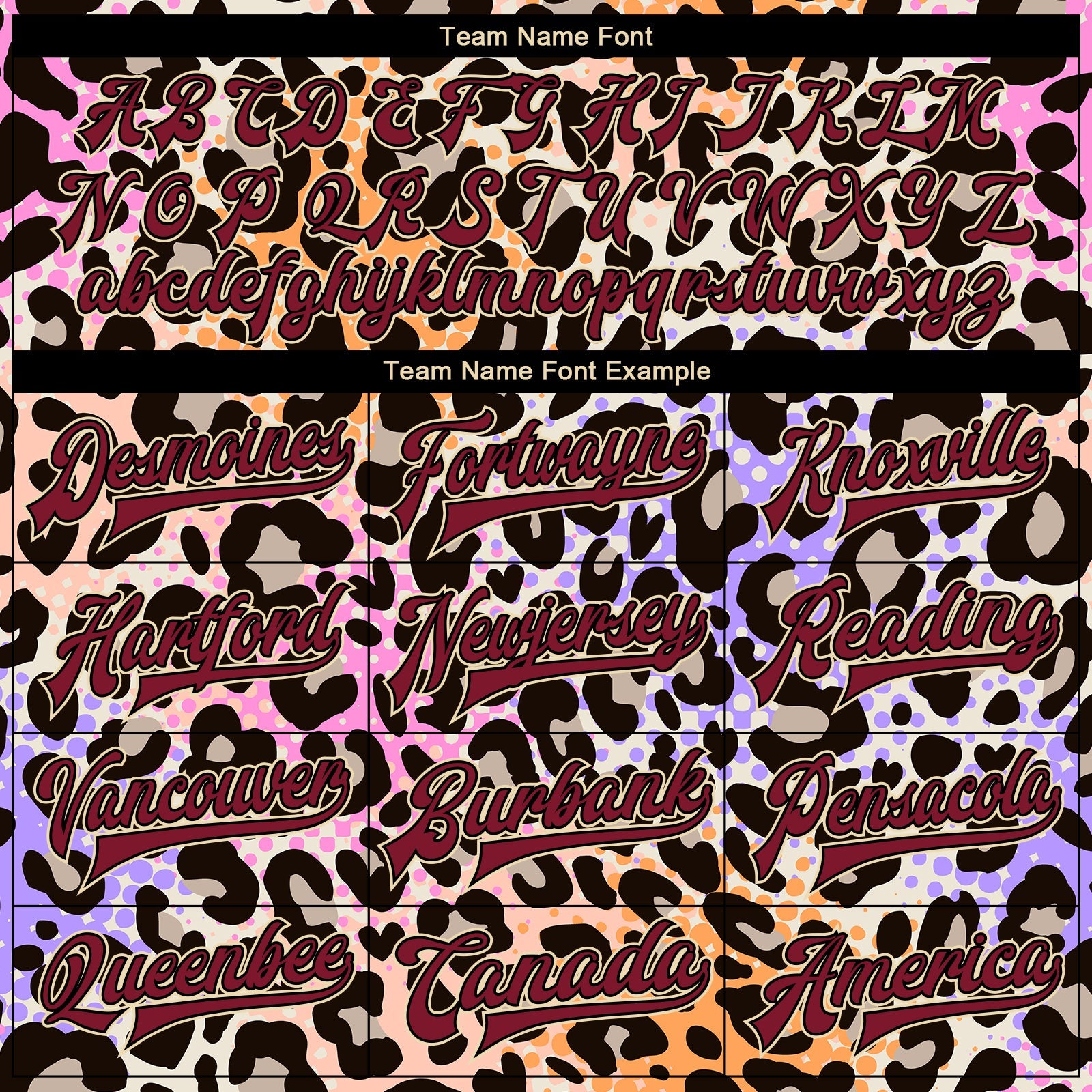 Custom City Cream Crimson-Black Leopard Print 3D Pattern Design Bomber Full-Snap Varsity Letterman Jacket view 6