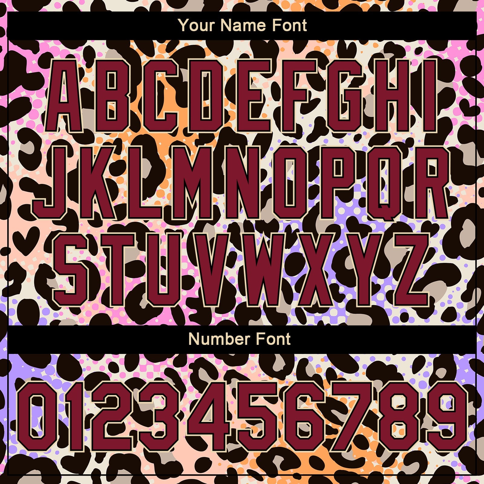 Custom City Cream Crimson-Black Leopard Print 3D Pattern Design Bomber Full-Snap Varsity Letterman Jacket view 7