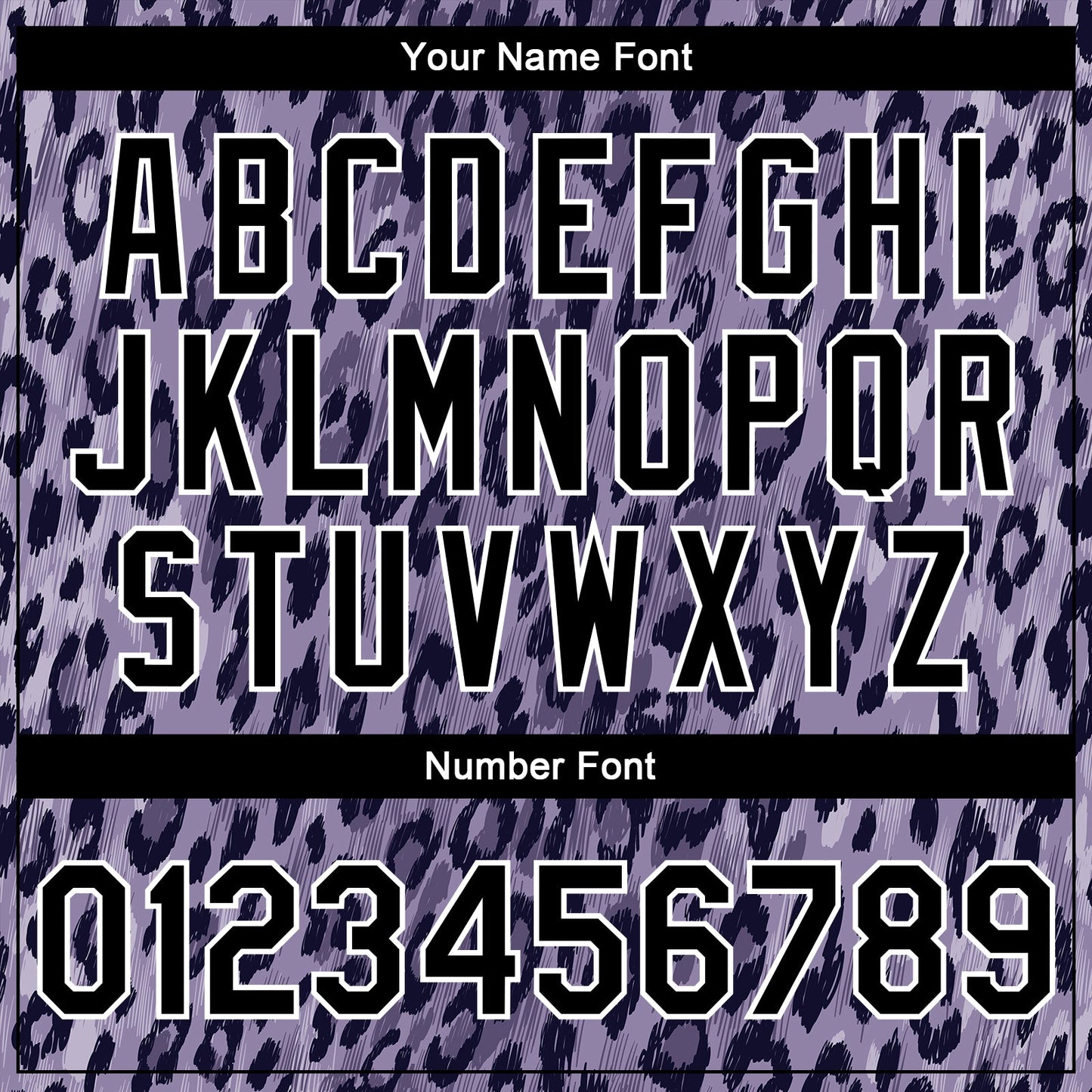 Custom Purple Black-White Leopard Print 3D Pattern Design Bomber Full-Snap Varsity Letterman Jacket view 7