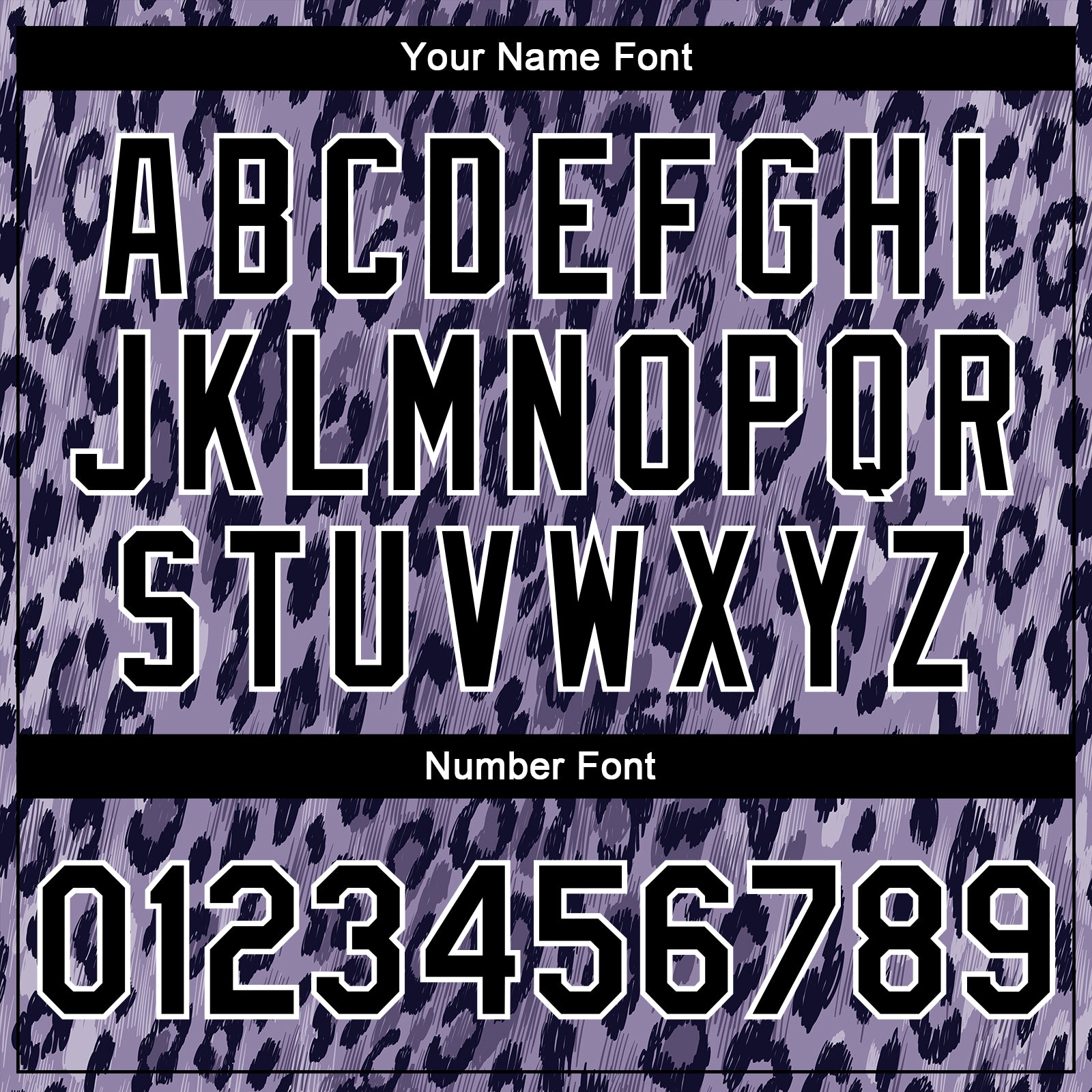 Custom Purple Black-White Leopard Print 3D Pattern Design Bomber Full-Snap Varsity Letterman Jacket view 7