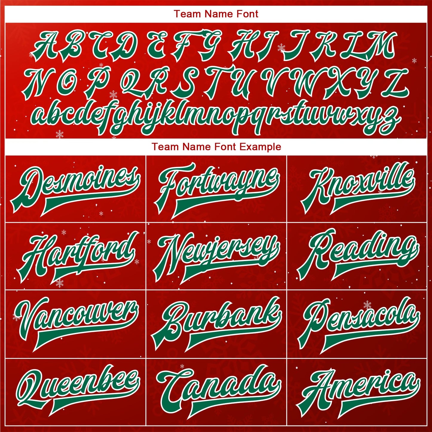 Custom Red Kelly Green-White Christmas 3D Bomber Full-Snap Varsity Letterman Jacket view 6