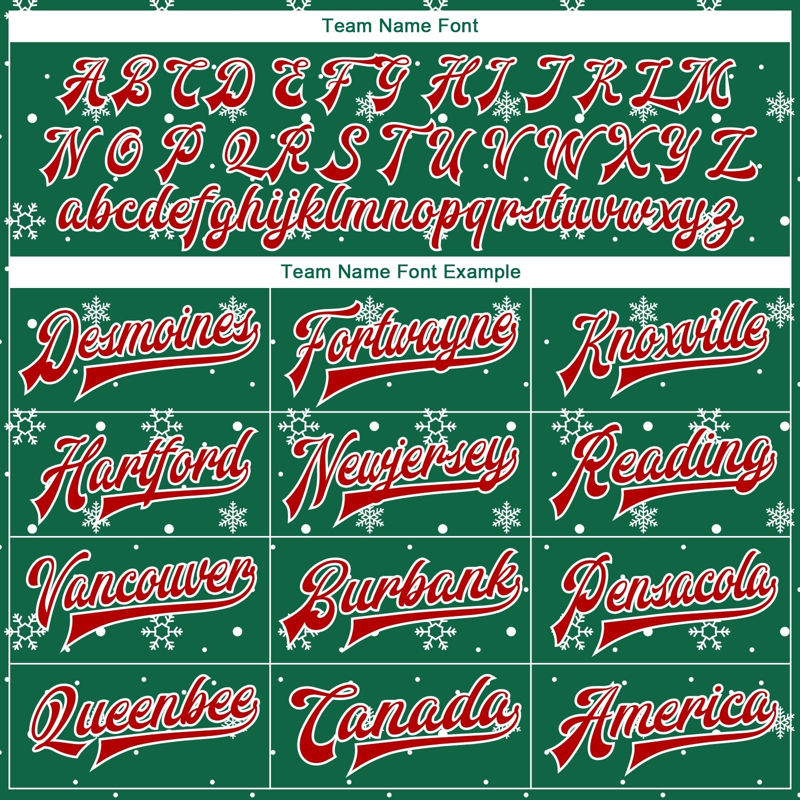 Custom Kelly Green Red-White Christmas 3D Bomber Full-Snap Varsity Letterman Jacket view 6
