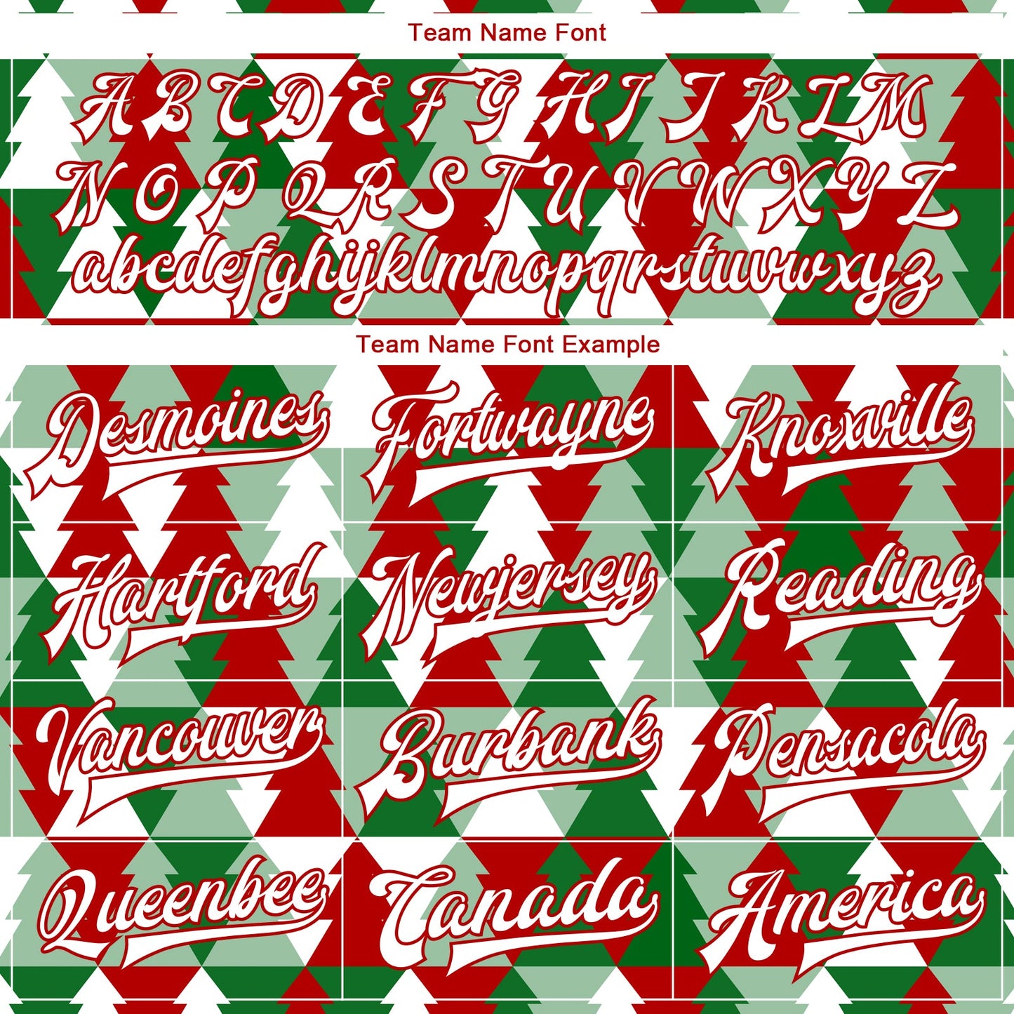 Custom Kelly Green White-Red Christmas Tree 3D Bomber Full-Snap Varsity Letterman Jacket view 6