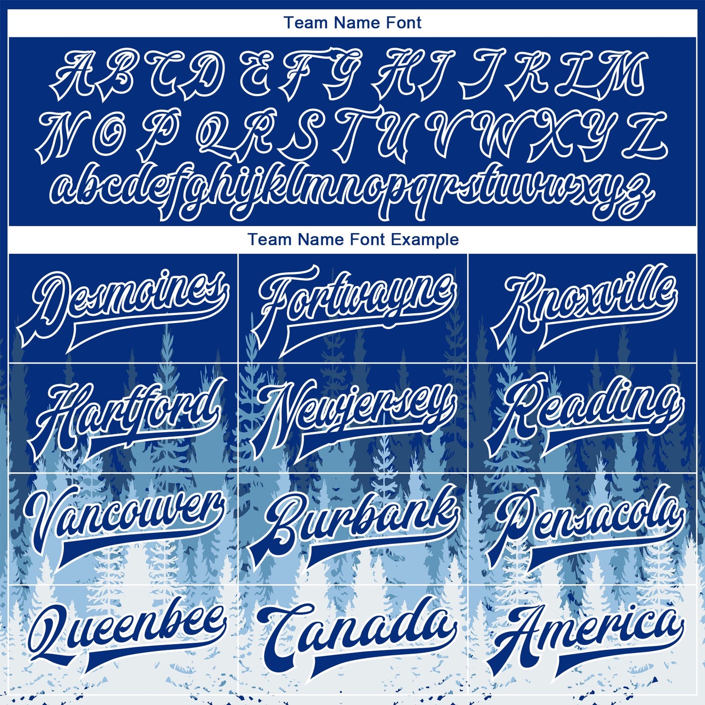 Custom Royal White Christmas Tree 3D Bomber Full-Snap Varsity Letterman Jacket view 6