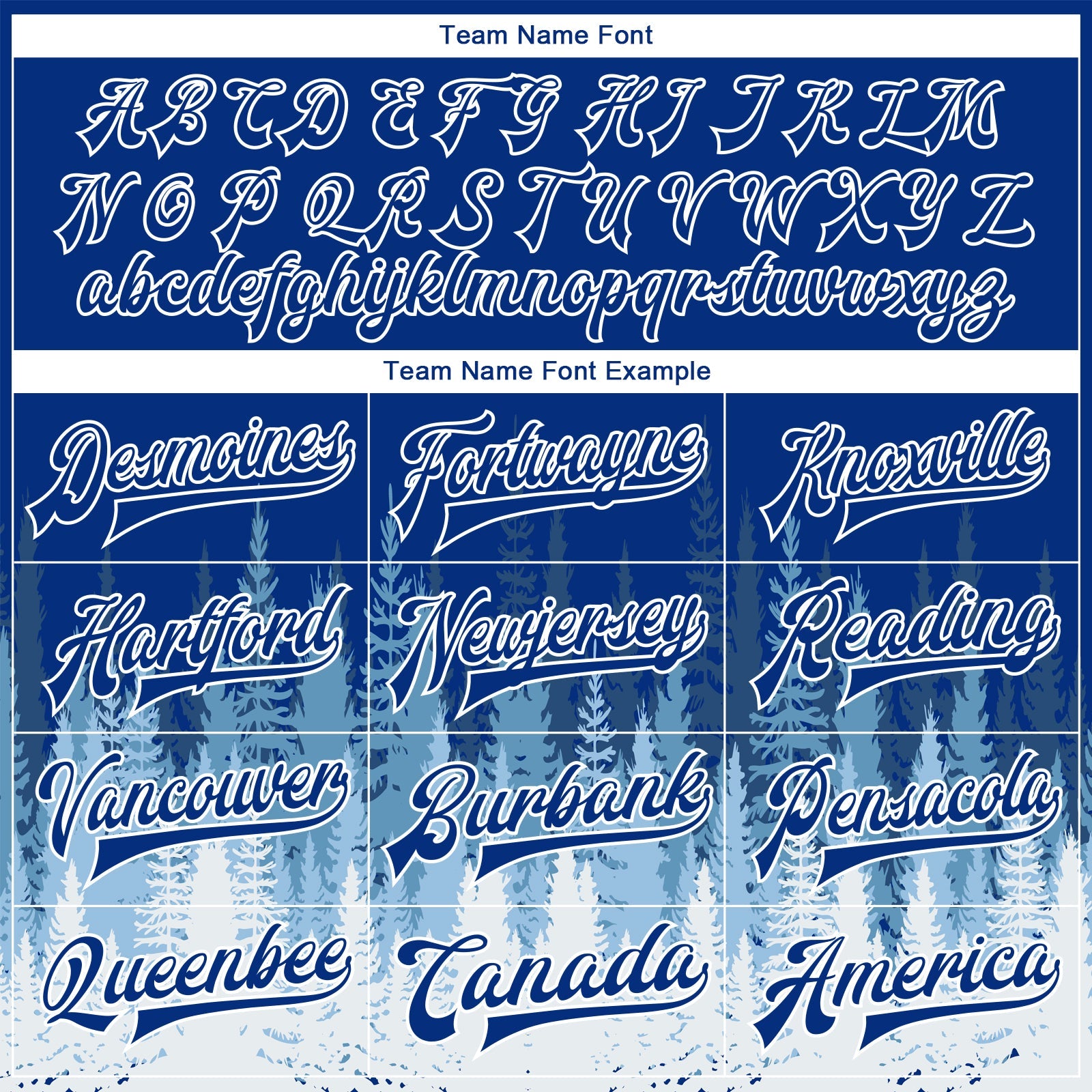 Custom Royal White Christmas Tree 3D Bomber Full-Snap Varsity Letterman Jacket view 6