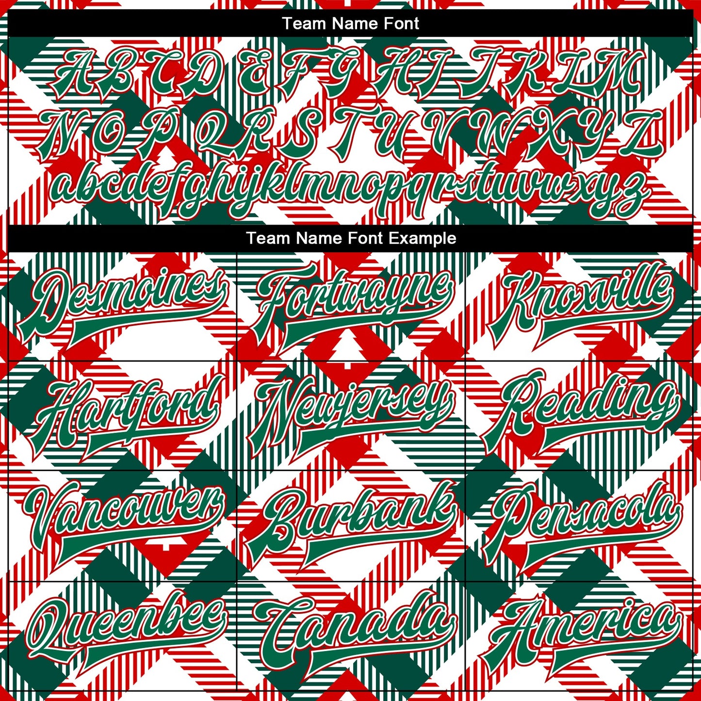 Custom White Kelly Green-Red Christmas Tree 3D Bomber Full-Snap Varsity Letterman Jacket view 6