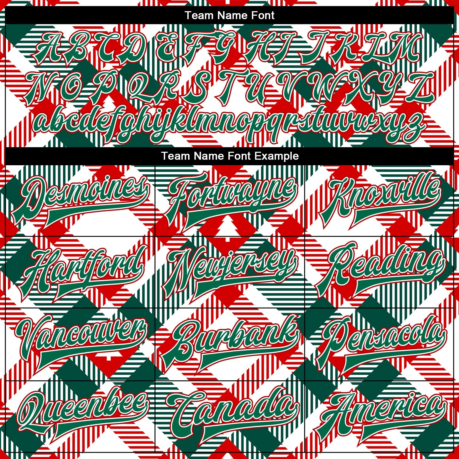 Custom White Kelly Green-Red Christmas Tree 3D Bomber Full-Snap Varsity Letterman Jacket view 6