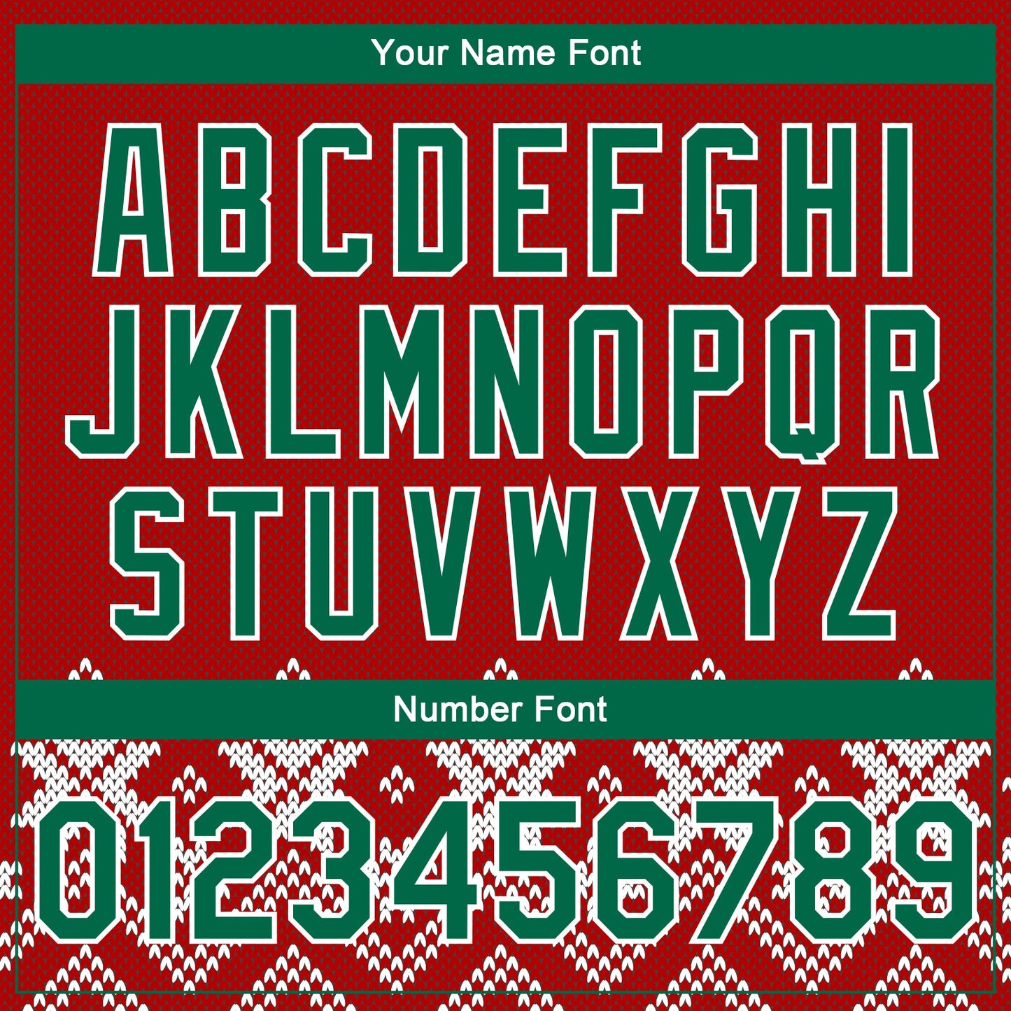 Custom Red Kelly Green-White Christmas Snowflakes 3D Bomber Full-Snap Varsity Letterman Jacket view 7