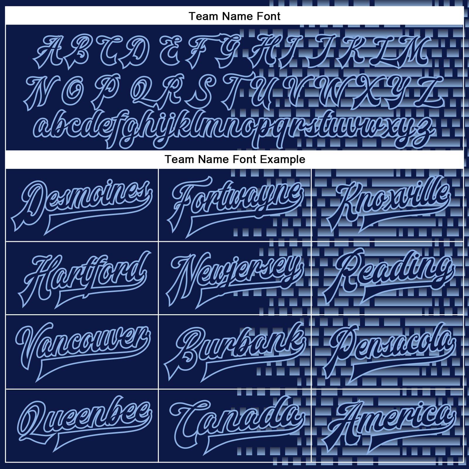 Custom Navy Light Blue Halftone 3D Pattern Design Bomber Full-Snap Varsity Letterman Jacket view 6