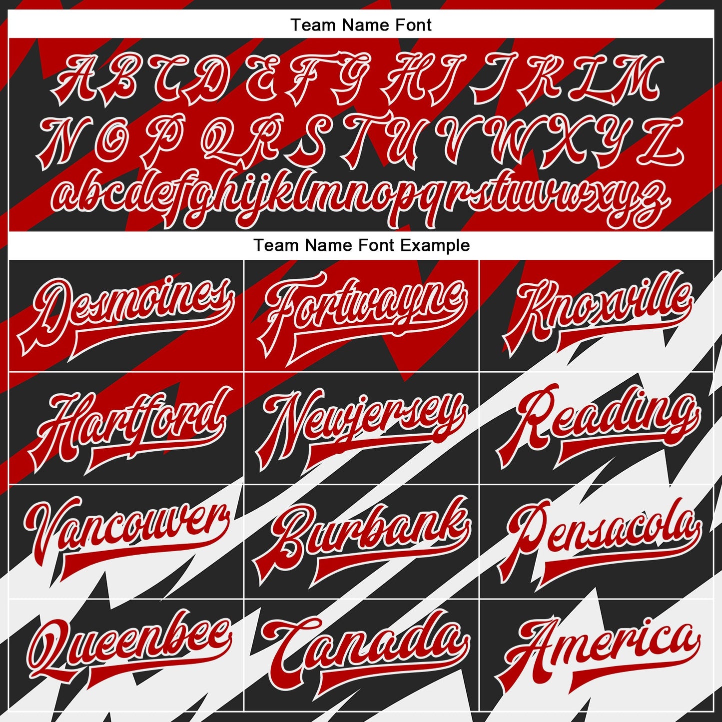 Custom Red Black-White Lightning 3D Pattern Design Bomber Full-Snap Varsity Letterman Jacket view 6