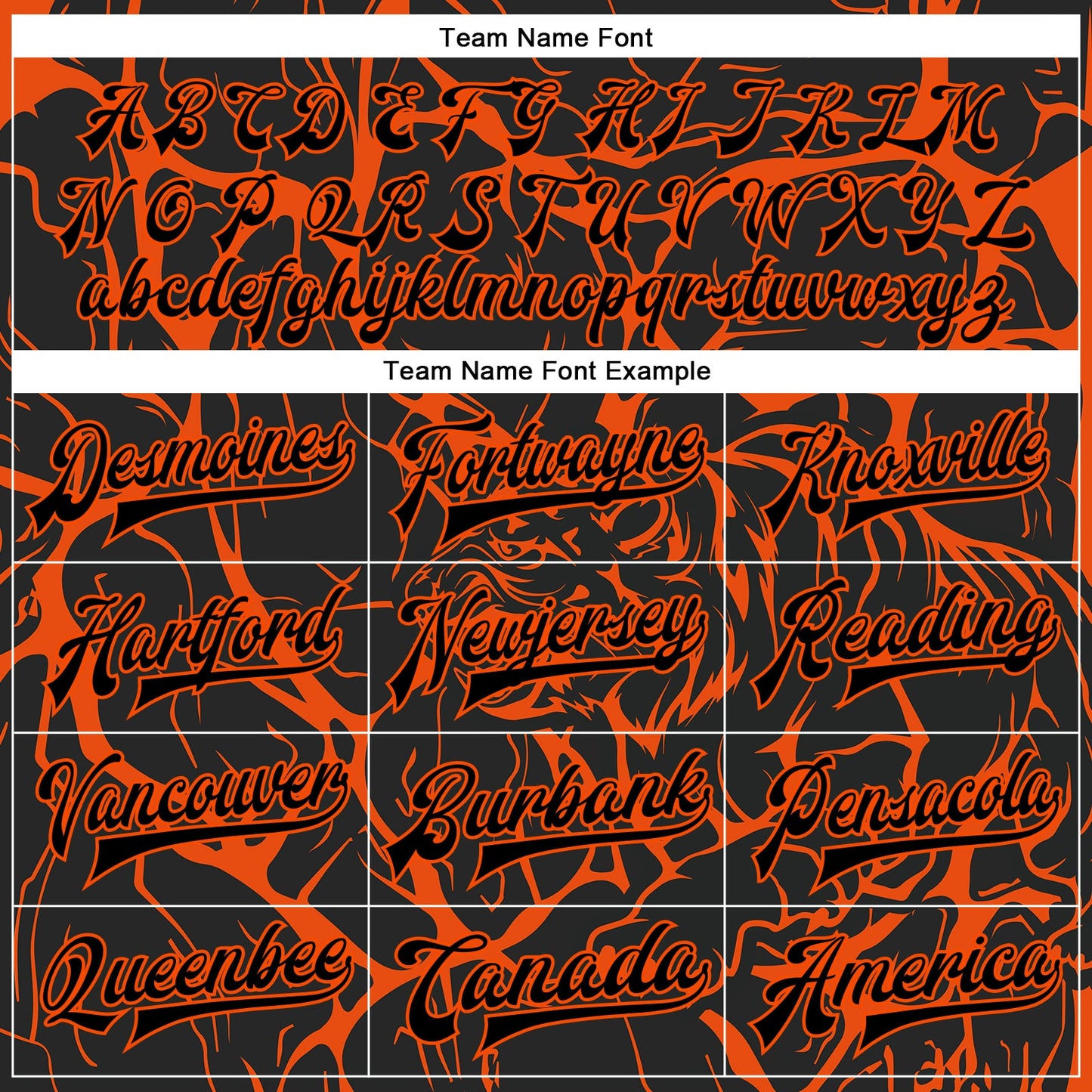 Custom Black Orange Abstract Network And Tiger 3D Pattern Design Bomber Full-Snap Varsity Letterman Jacket view 6