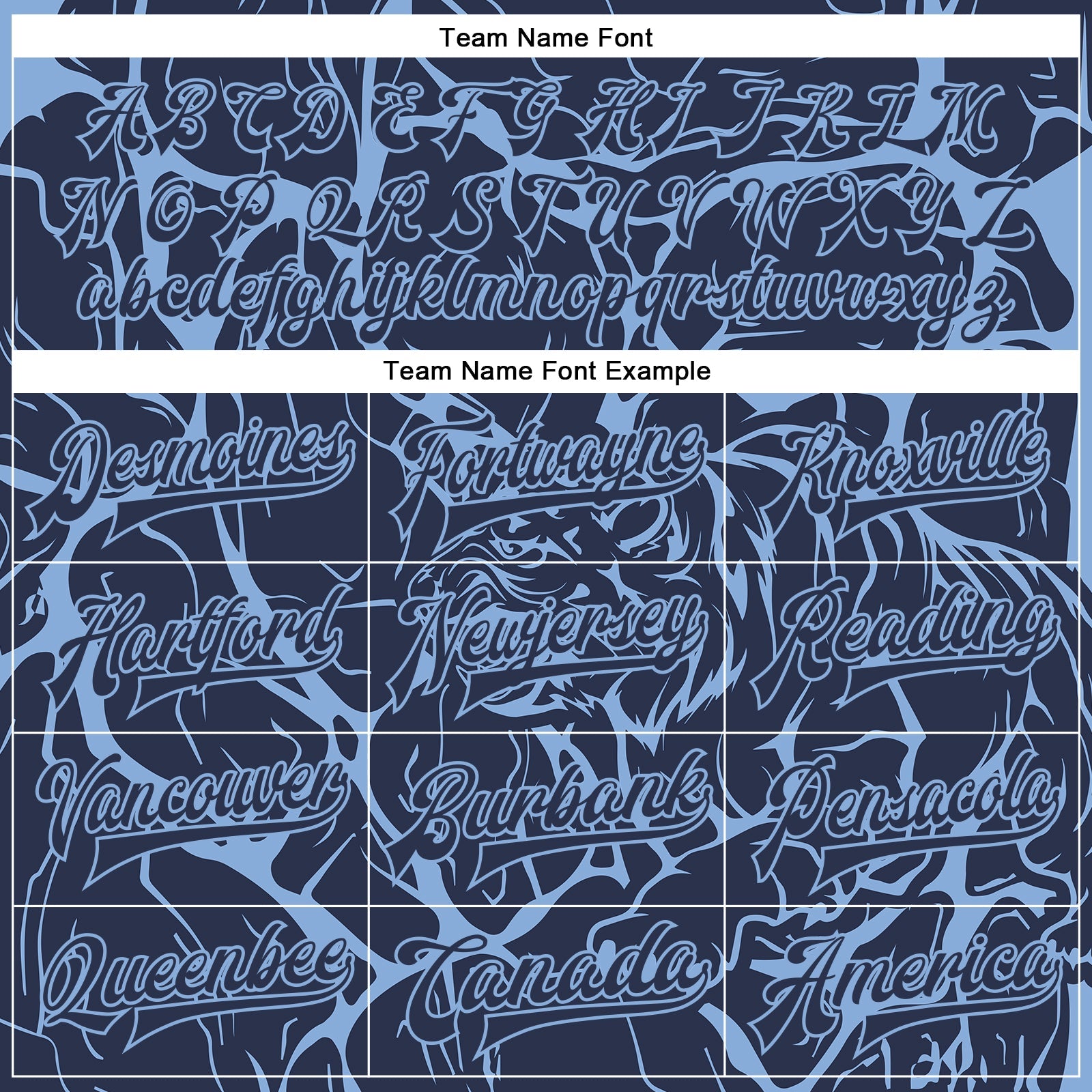 Custom Navy Light Blue Abstract Network And Tiger 3D Pattern Design Bomber Full-Snap Varsity Letterman Jacket view 6