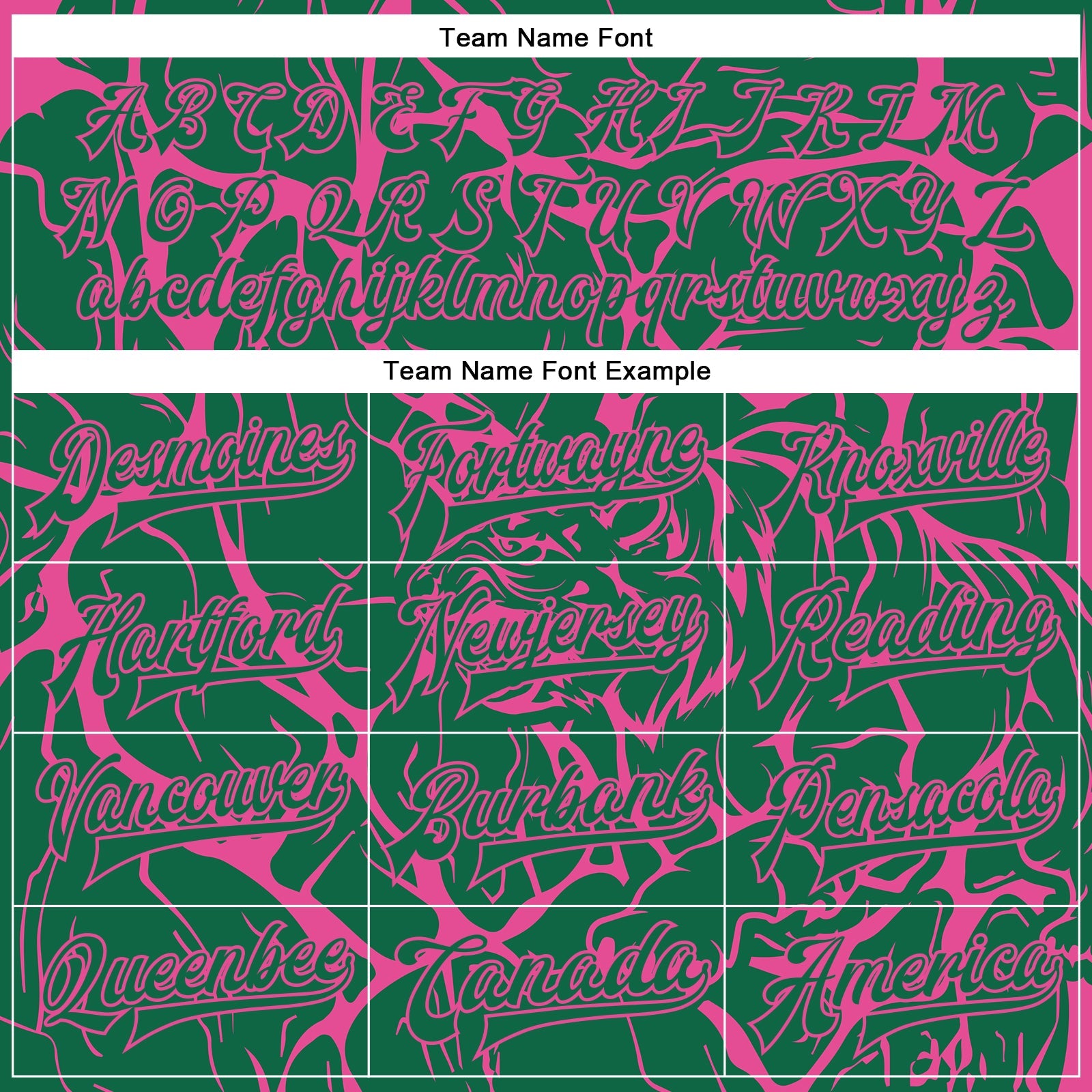 Custom Kelly Green Pink Abstract Network And Tiger 3D Pattern Design Bomber Full-Snap Varsity Letterman Jacket view 6