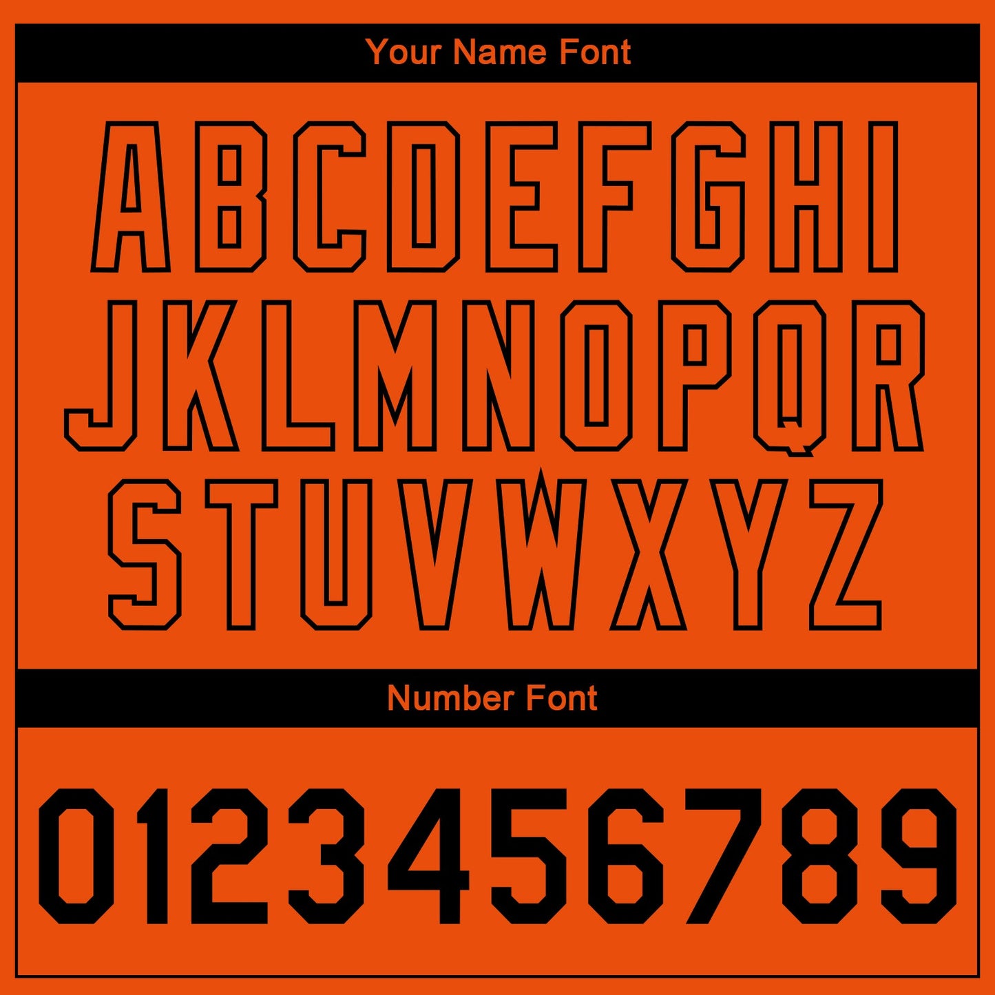 Custom Orange Black 3D Pattern Design Bomber Full-Snap Varsity Letterman Jacket view 7
