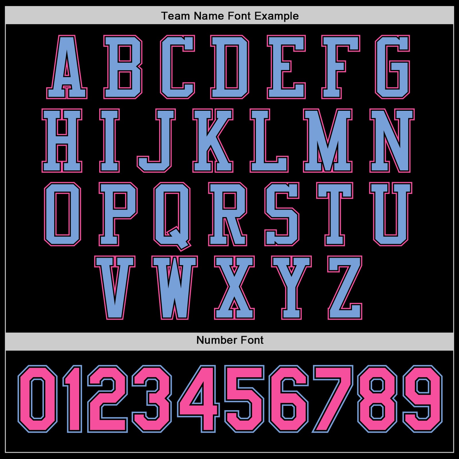 Custom Black Light Blue-Pink Bomber Full-Snap Varsity Letterman Jacket view 6