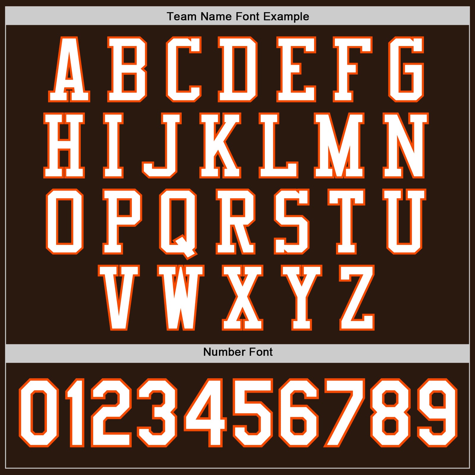 Custom Brown White-Orange Bomber Full-Snap Varsity Letterman Jacket view 6