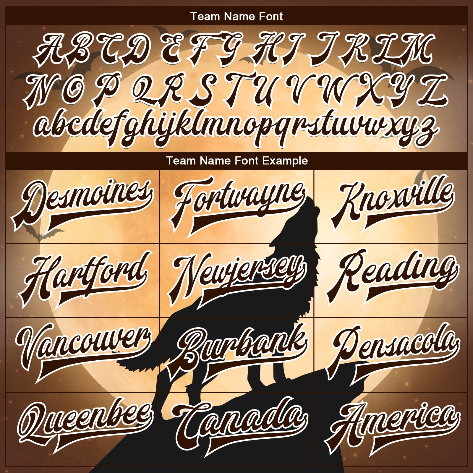 Custom Brown Black-White Wolf Fullmoon Party 3D Pattern Design Bomber Full-Snap Varsity Letterman Jacket view 6