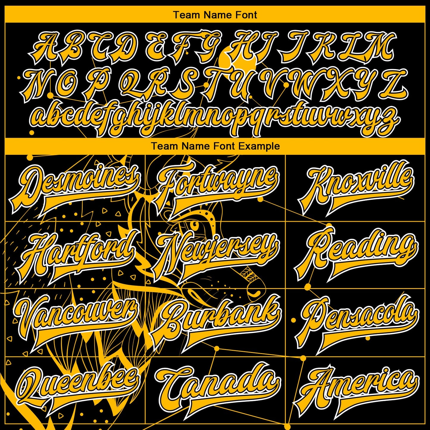 Custom Black Gold-White Wolf 3D Pattern Design Bomber Full-Snap Varsity Letterman Jacket view 6