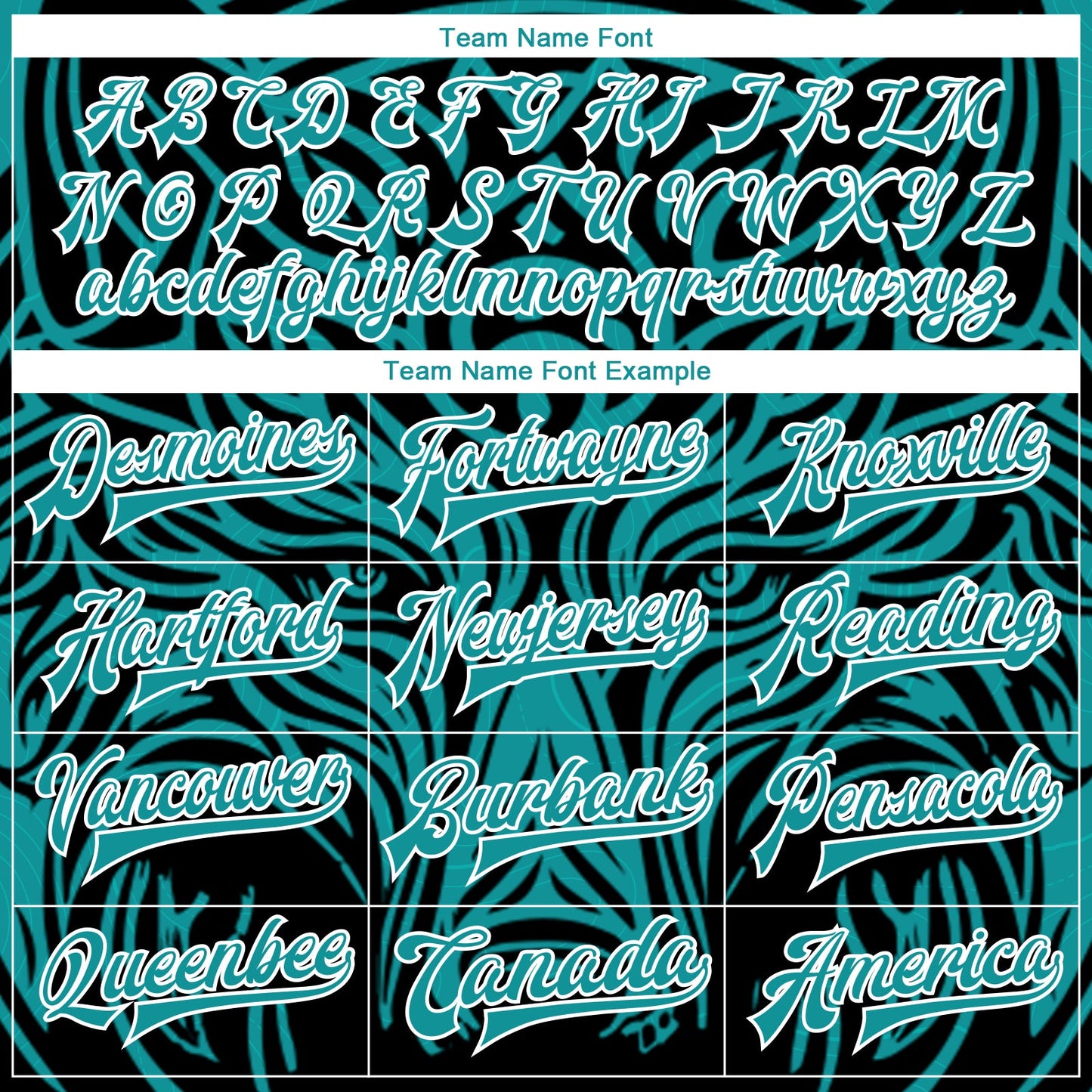 Custom Teal White Wolf Head 3D Pattern Design Bomber Full-Snap Varsity Letterman Jacket view 6