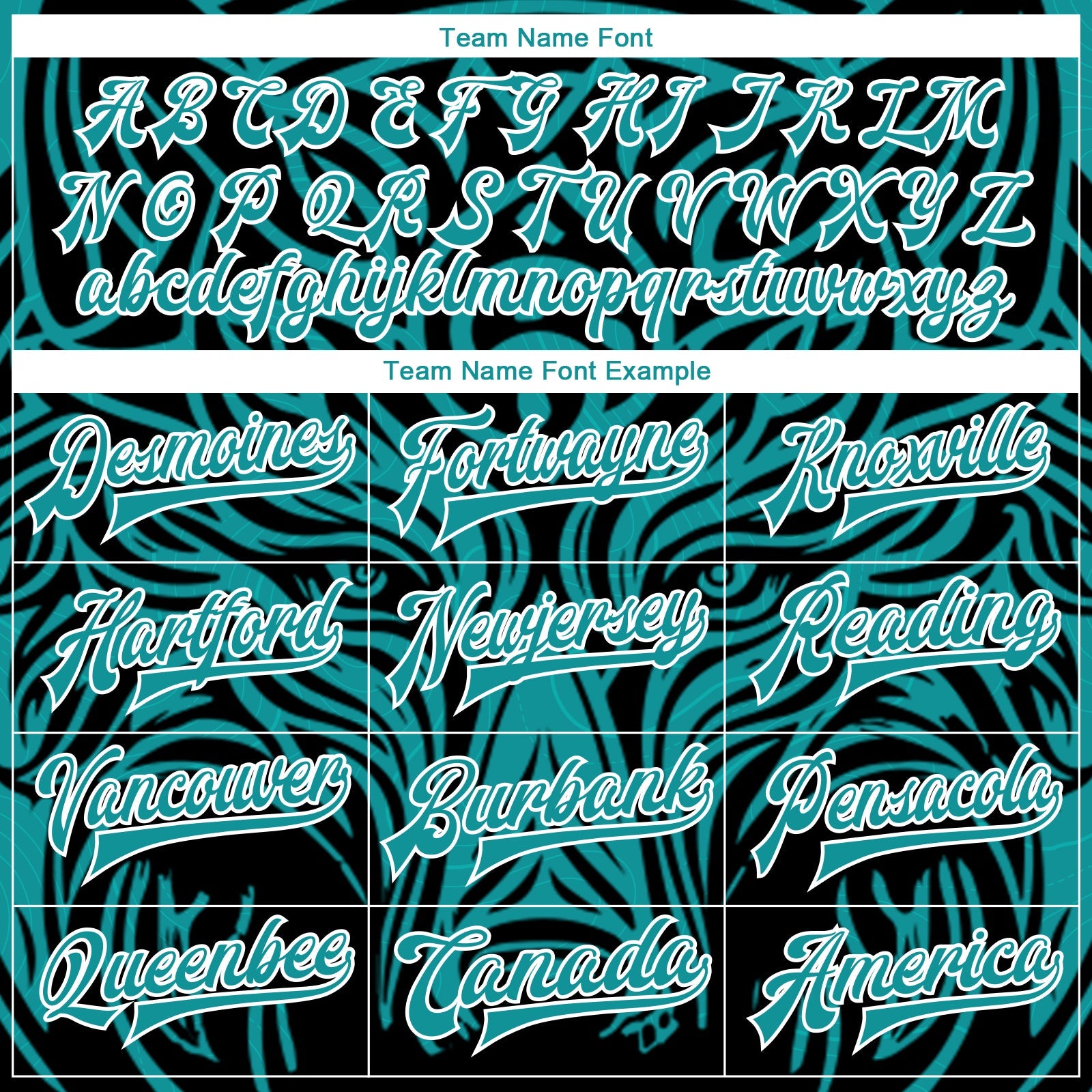 Custom Teal White Wolf Head 3D Pattern Design Bomber Full-Snap Varsity Letterman Jacket view 6