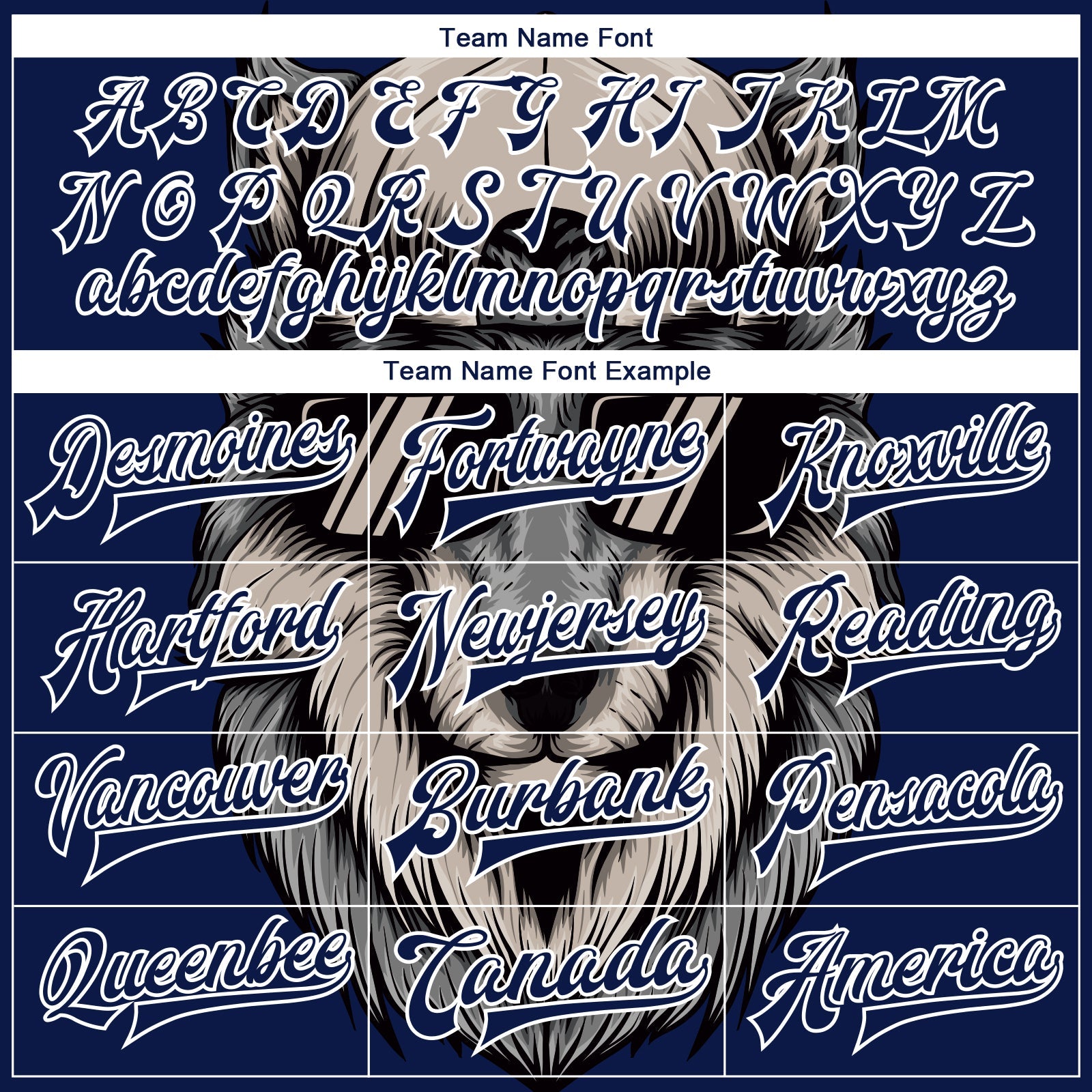Custom Navy White-Gray Wolf 3D Pattern Design Bomber Full-Snap Varsity Letterman Jacket view 6
