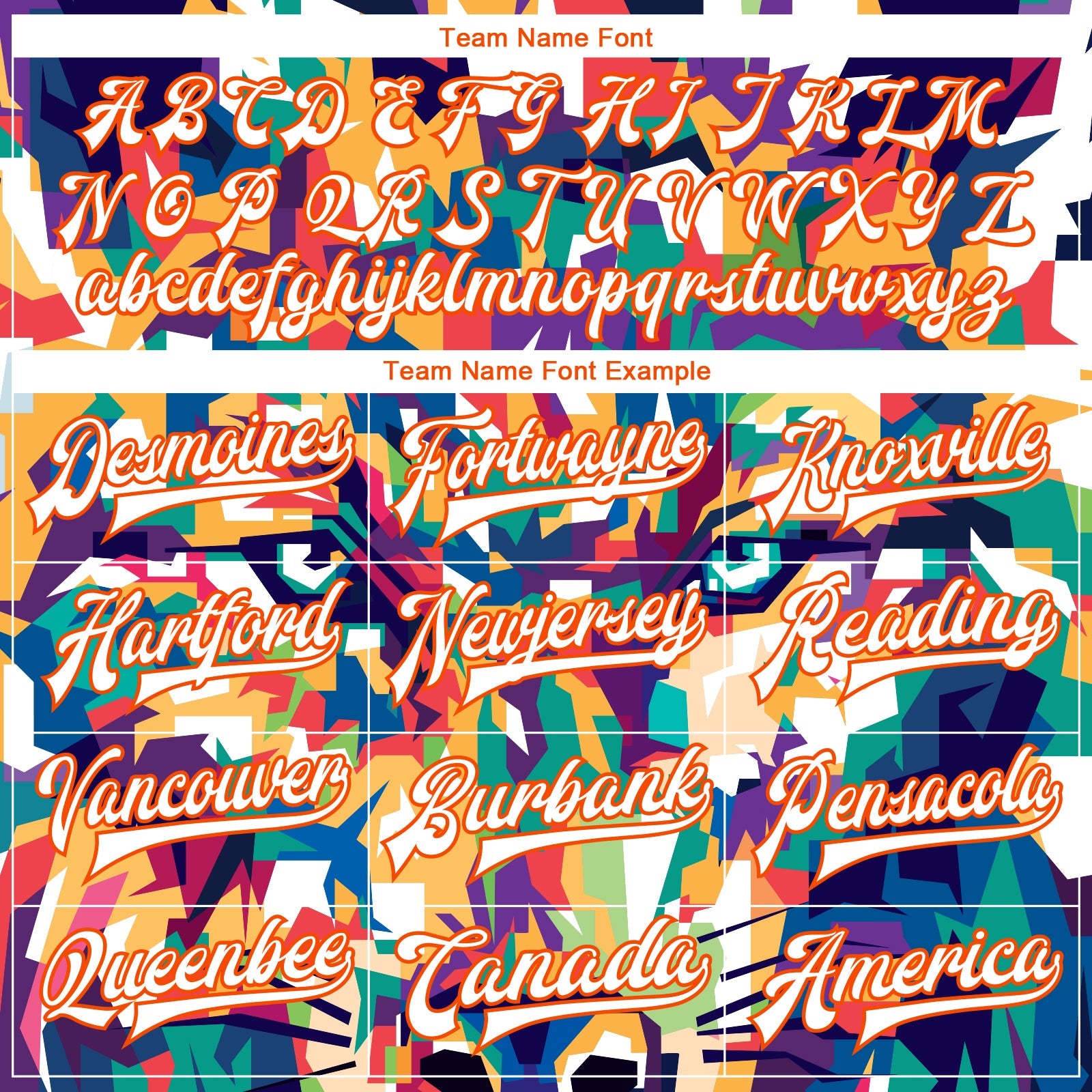 Custom Navy White-Orange Colorful Wolf 3D Pattern Design Bomber Full-Snap Varsity Letterman Jacket view 6