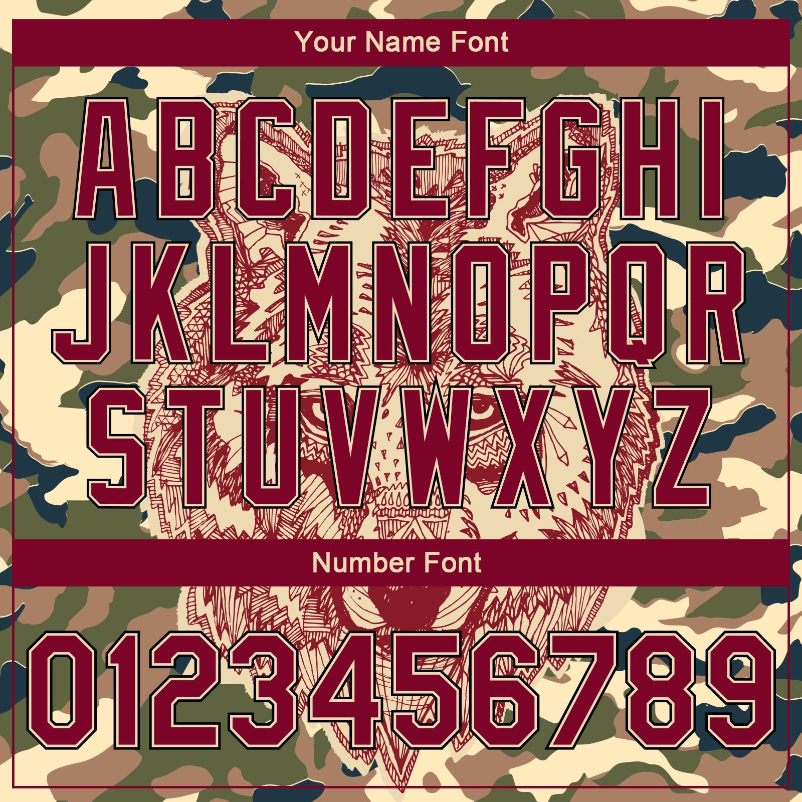 Custom Camo Crimson City Cream-Black Wolf 3D Pattern Design Bomber Full-Snap Varsity Letterman Salute To Service Jacket view 7
