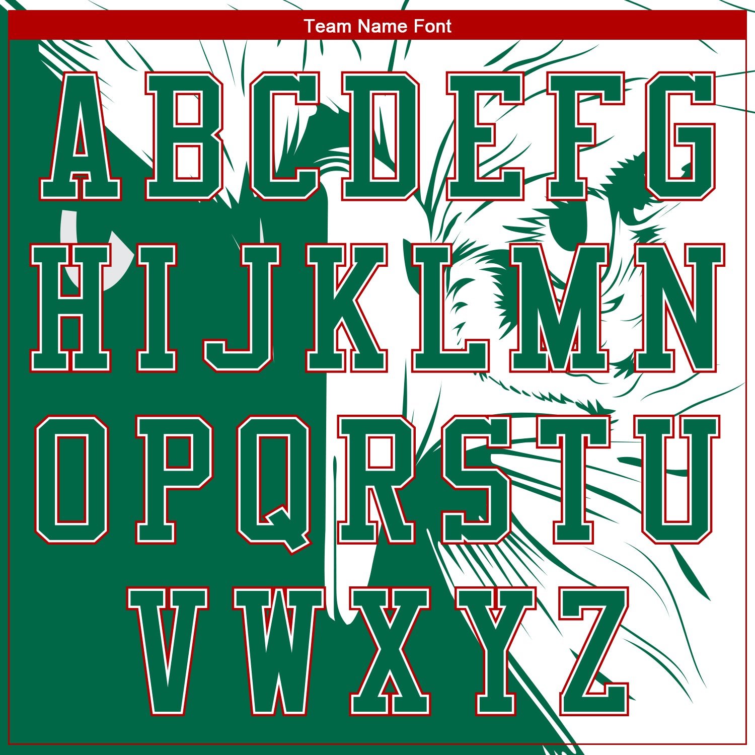 Custom Kelly Green White-Red Eagle Mexico 3D Bomber Full-Snap Varsity Letterman Jacket view 6