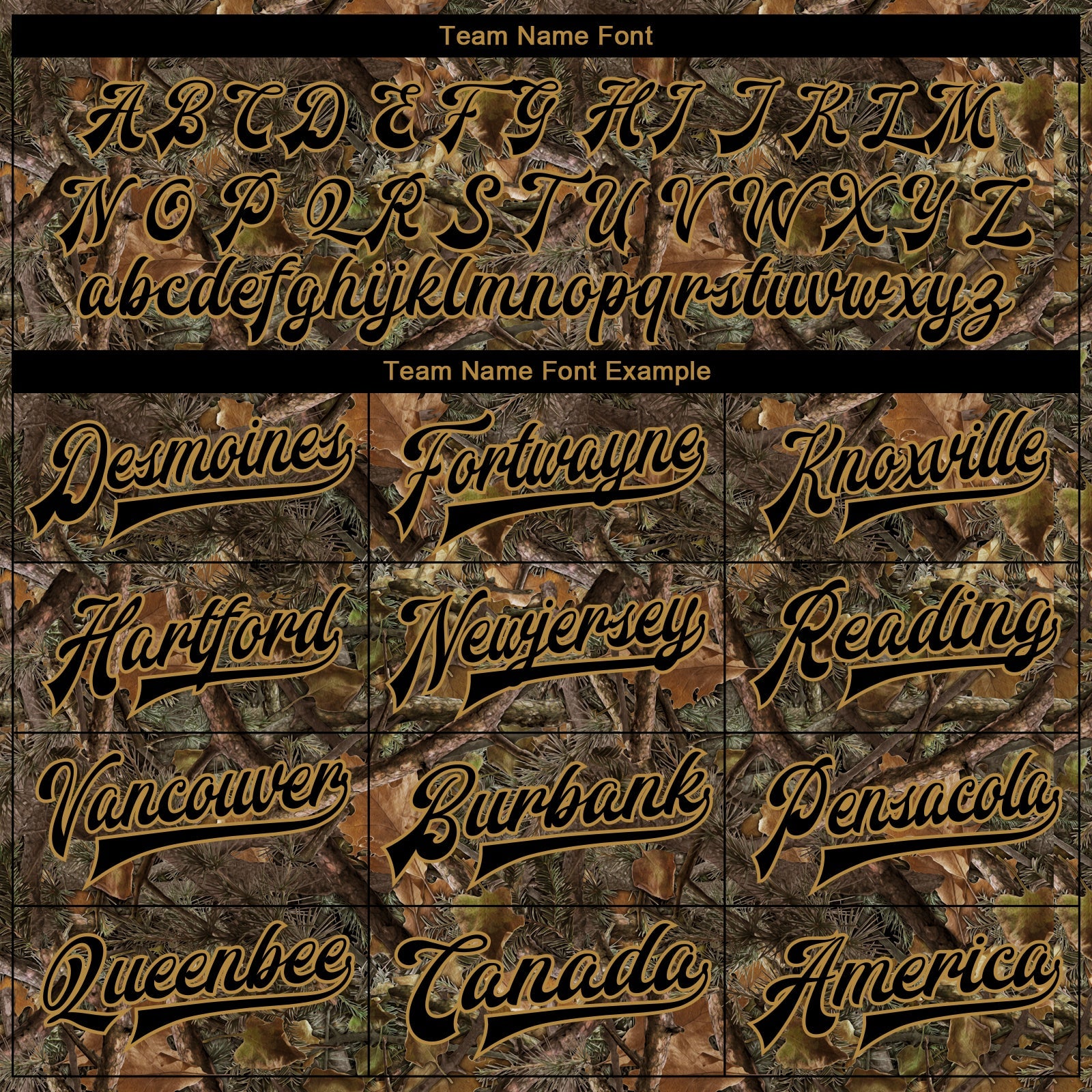 Custom Camo Black-Old Gold Realistic Forest Camouflage 3D Bomber Full-Snap Varsity Letterman Salute To Service Jacket view 6