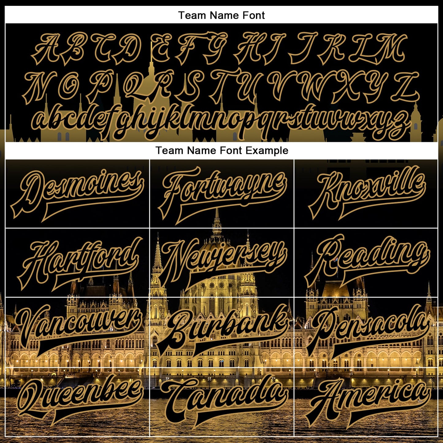 Custom Black Old Gold Parliament Building Budapest Hungary City Edition 3D Bomber Full-Snap Varsity Letterman Jacket view 6