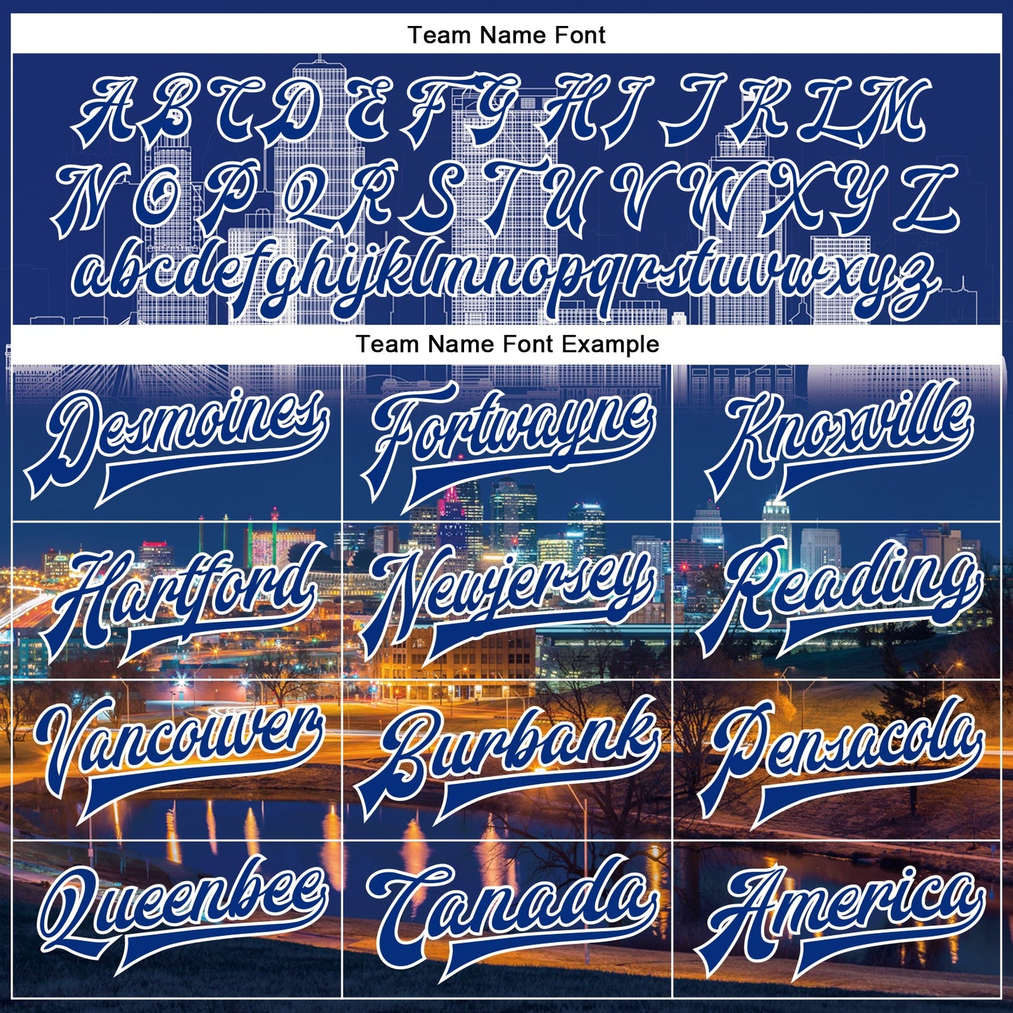 Custom Royal White Kansas City Missouri City Edition 3D Bomber Full-Snap Varsity Letterman Jacket view 6