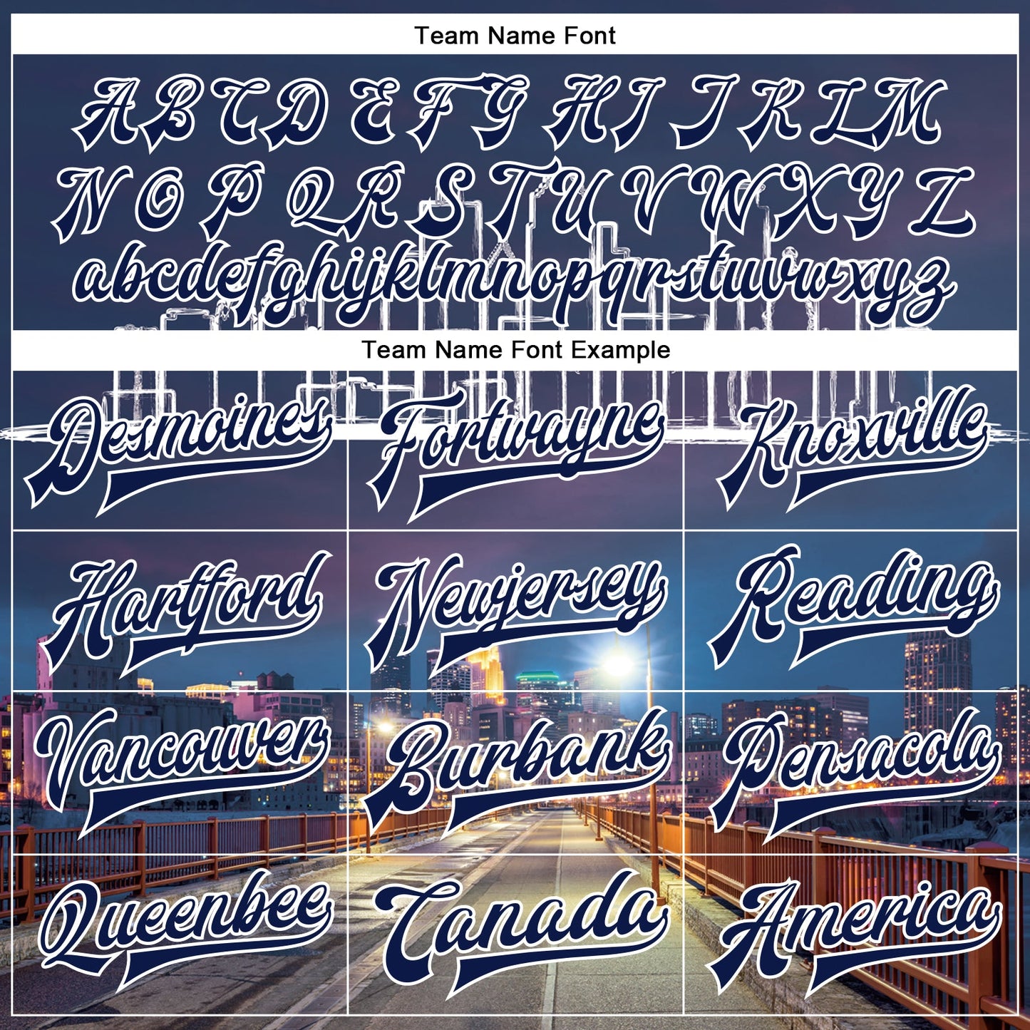 Custom Navy White Minneapolis Minnesota City Edition 3D Bomber Full-Snap Varsity Letterman Jacket view 6