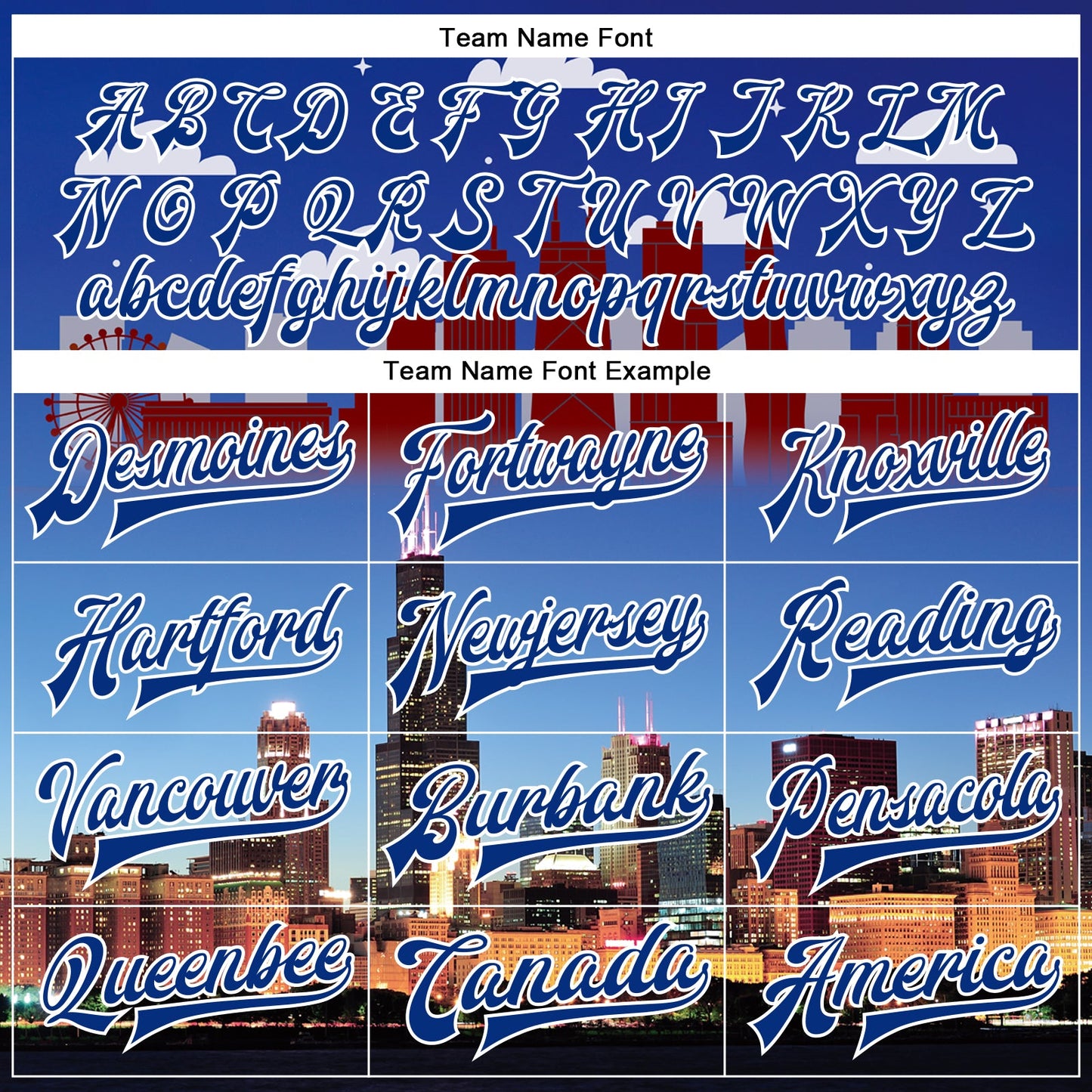 Custom Royal Red-White Chicago Illinois City Edition 3D Bomber Full-Snap Varsity Letterman Jacket view 6