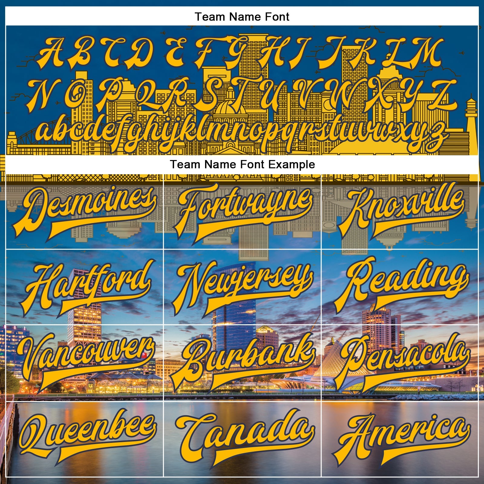 Custom Gold Navy Milwaukee Wisconsin City Edition 3D Bomber Full-Snap Varsity Letterman Jacket view 6