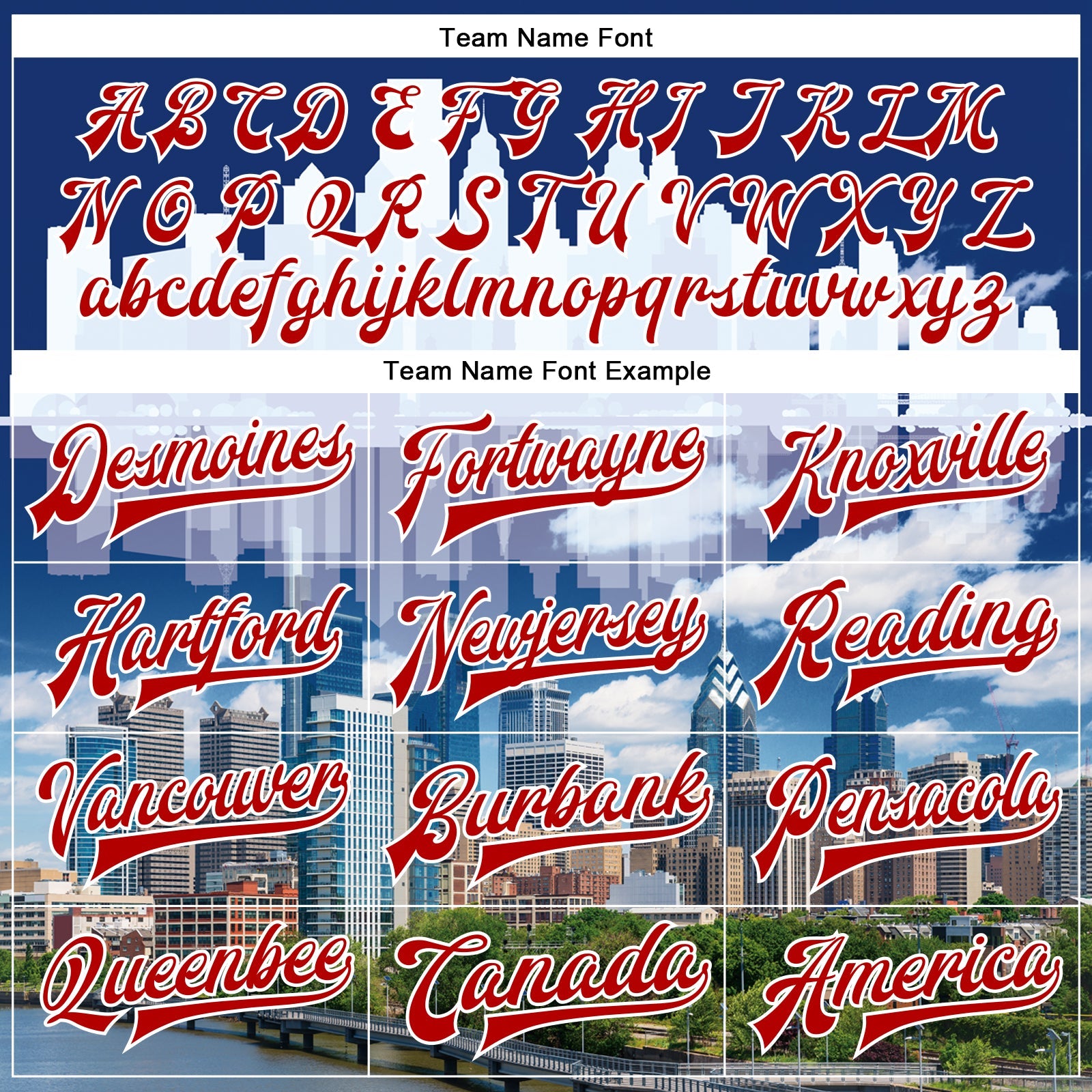 Custom Royal Red-White Philadelphia Pennsylvania City Edition 3D Bomber Full-Snap Varsity Letterman Jacket view 6