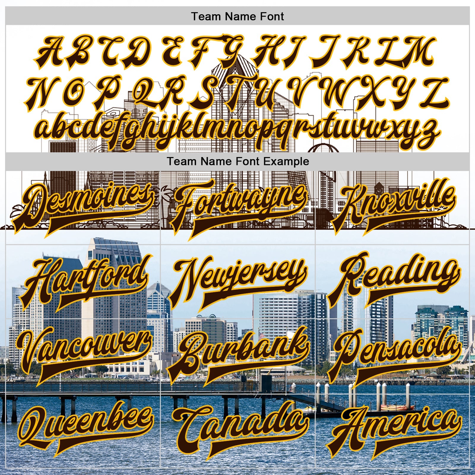 Custom White Brown-Gold San Diego California City Edition 3D Bomber Full-Snap Varsity Letterman Jacket view 6