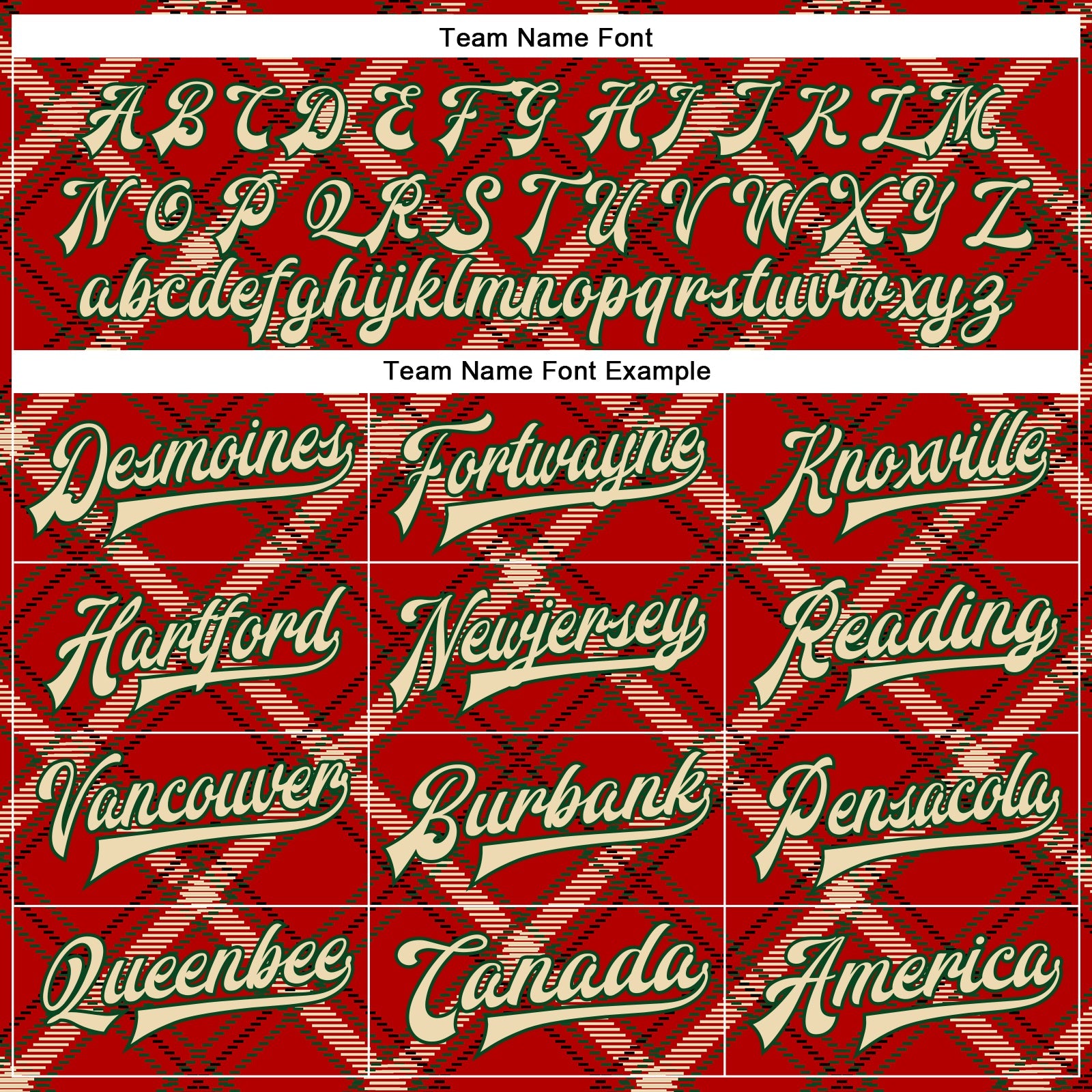 Custom Red Cream-Green Check Board 3D Pattern Design Bomber Full-Snap Varsity Letterman Jacket view 6
