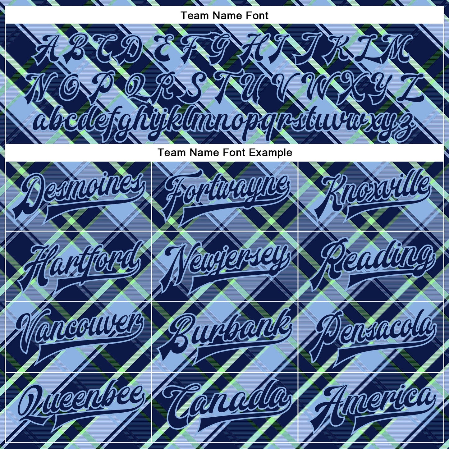 Custom Navy Light Blue-Neon Green Check Board 3D Pattern Design Bomber Full-Snap Varsity Letterman Jacket view 6
