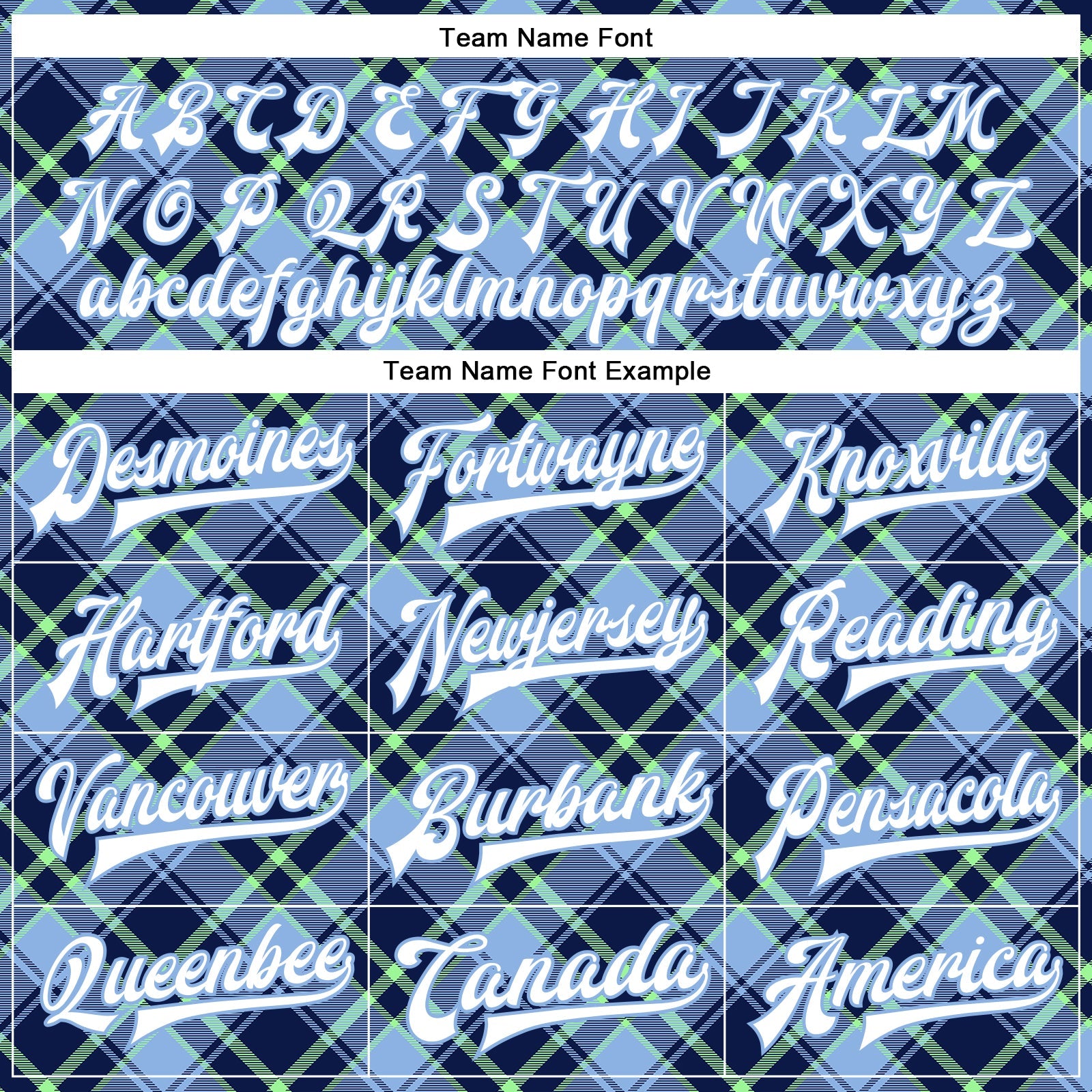 Custom Light Blue Navy-Neon Green Check Board 3D Pattern Design Bomber Full-Snap Varsity Letterman Jacket view 6