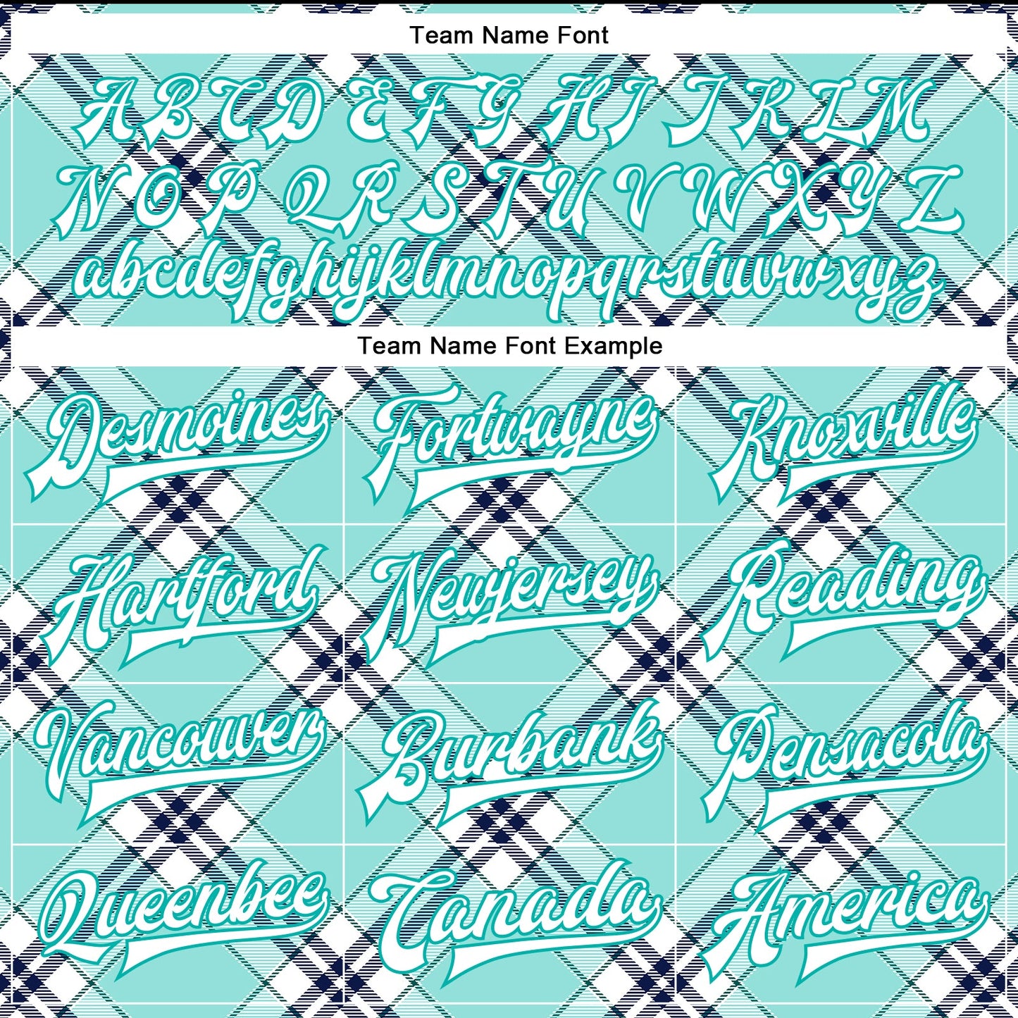 Custom Ice Blue Aqua-Navy Check Board 3D Pattern Design Bomber Full-Snap Varsity Letterman Jacket view 6