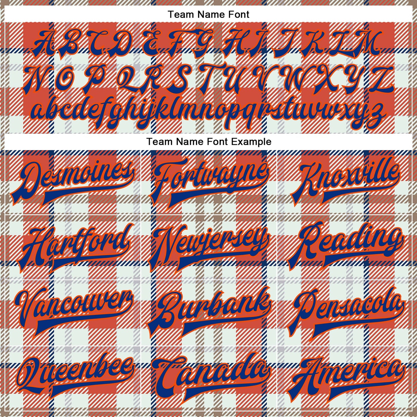 Custom Orange Royal-White Check Board 3D Pattern Design Bomber Full-Snap Varsity Letterman Jacket view 6
