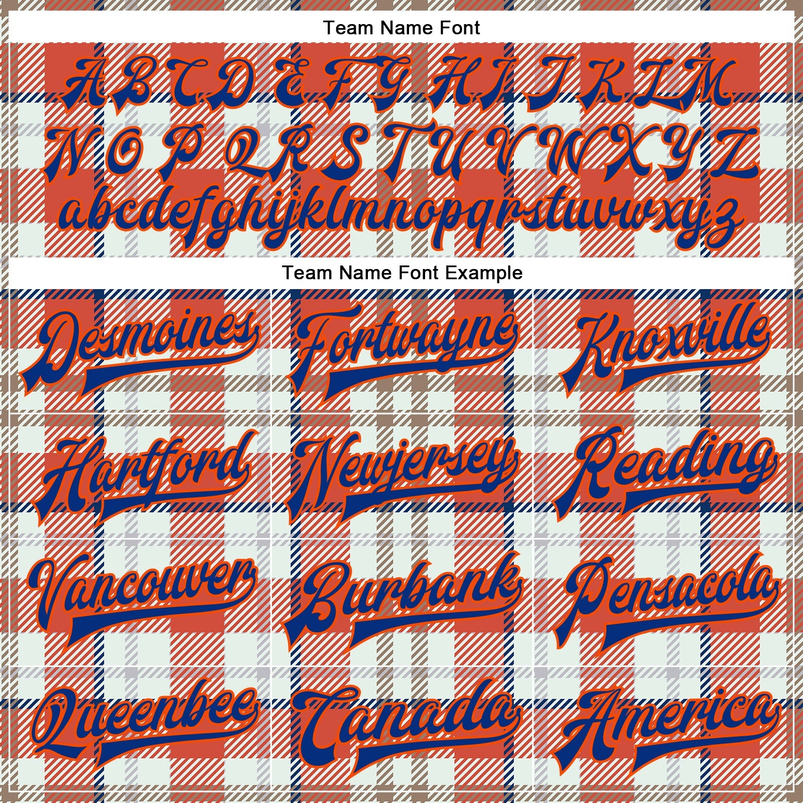 Custom Orange Royal-White Check Board 3D Pattern Design Bomber Full-Snap Varsity Letterman Jacket view 6