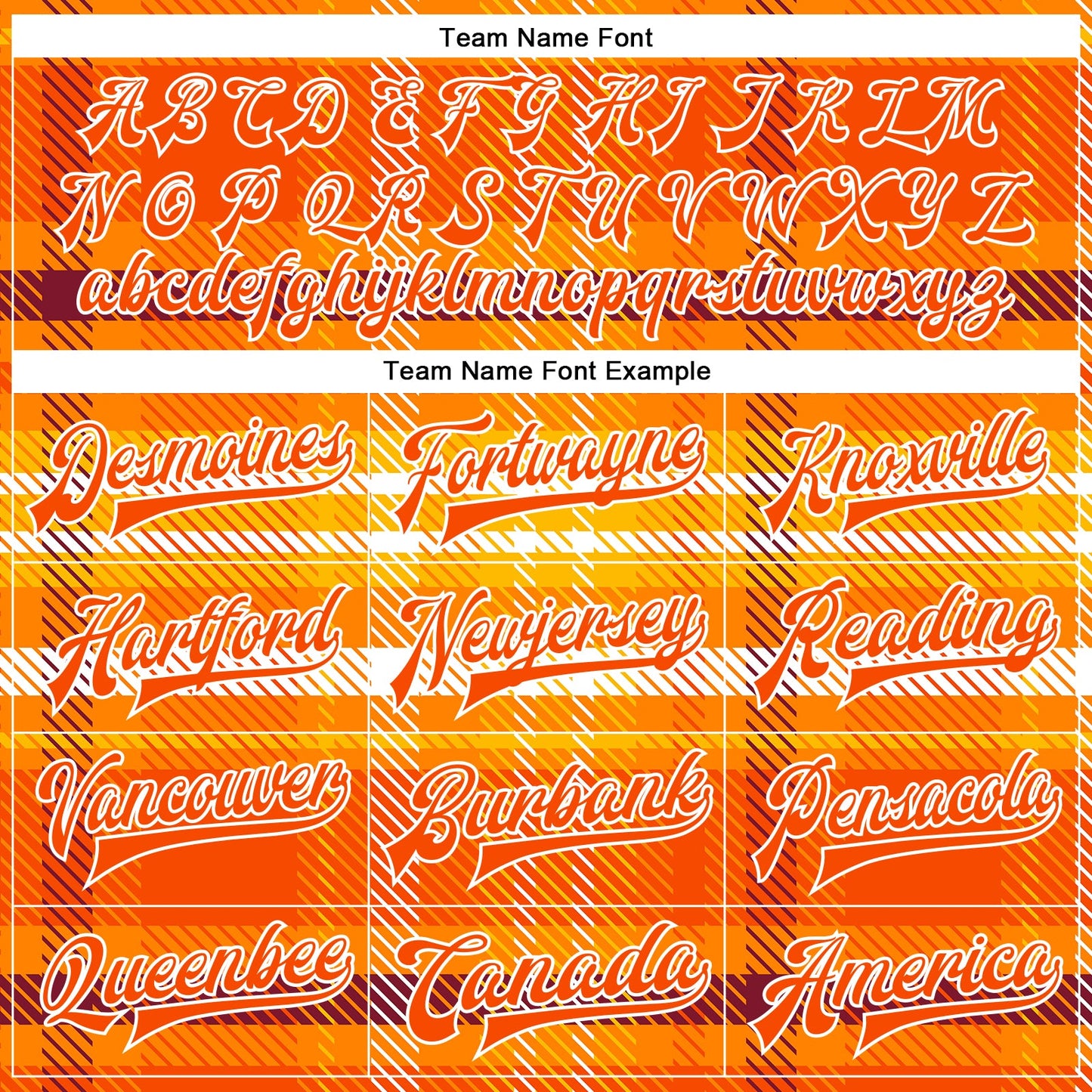Custom Orange White Check Board 3D Pattern Design Bomber Full-Snap Varsity Letterman Jacket view 6