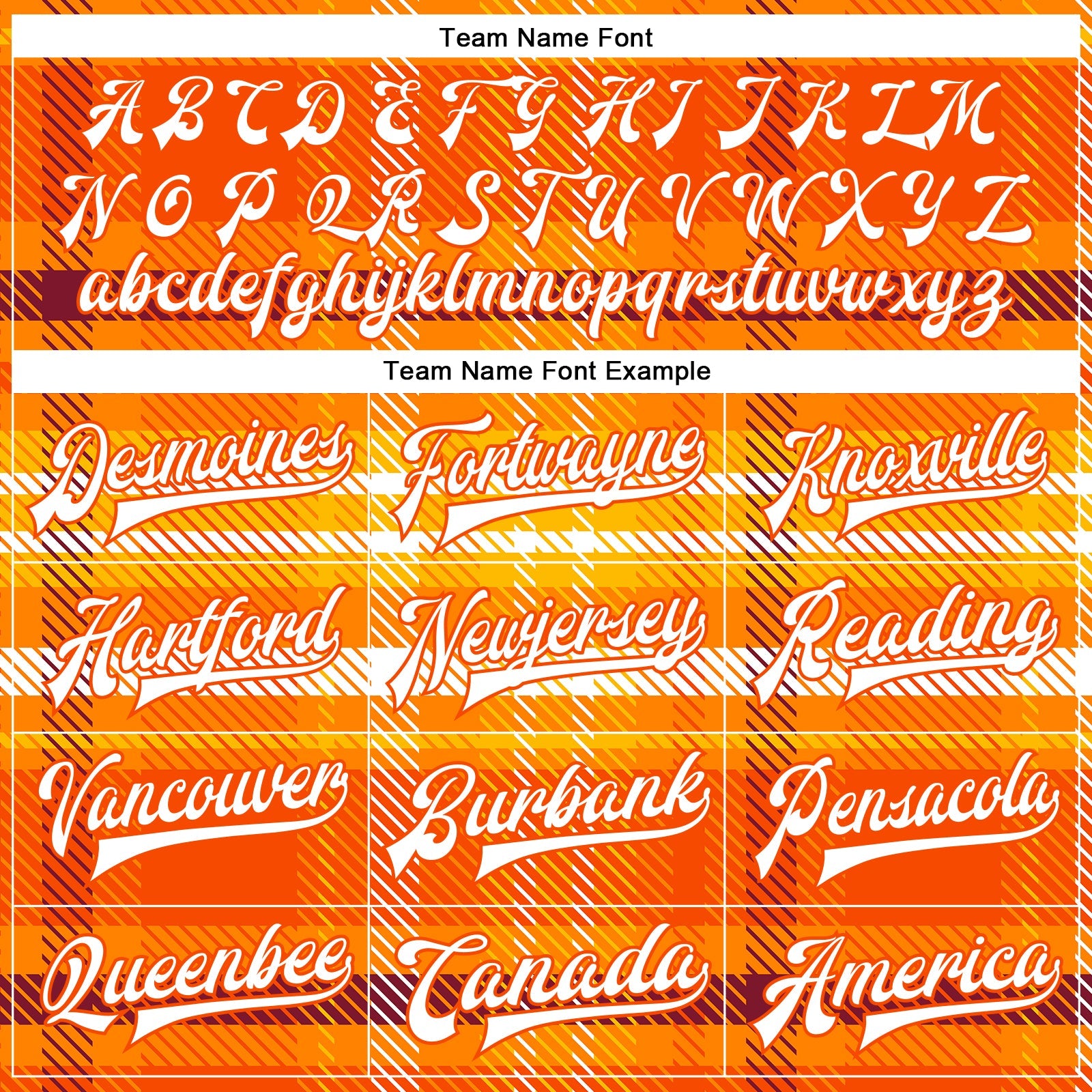 Custom Orange White Check Board 3D Pattern Design Bomber Full-Snap Varsity Letterman Jacket view 6