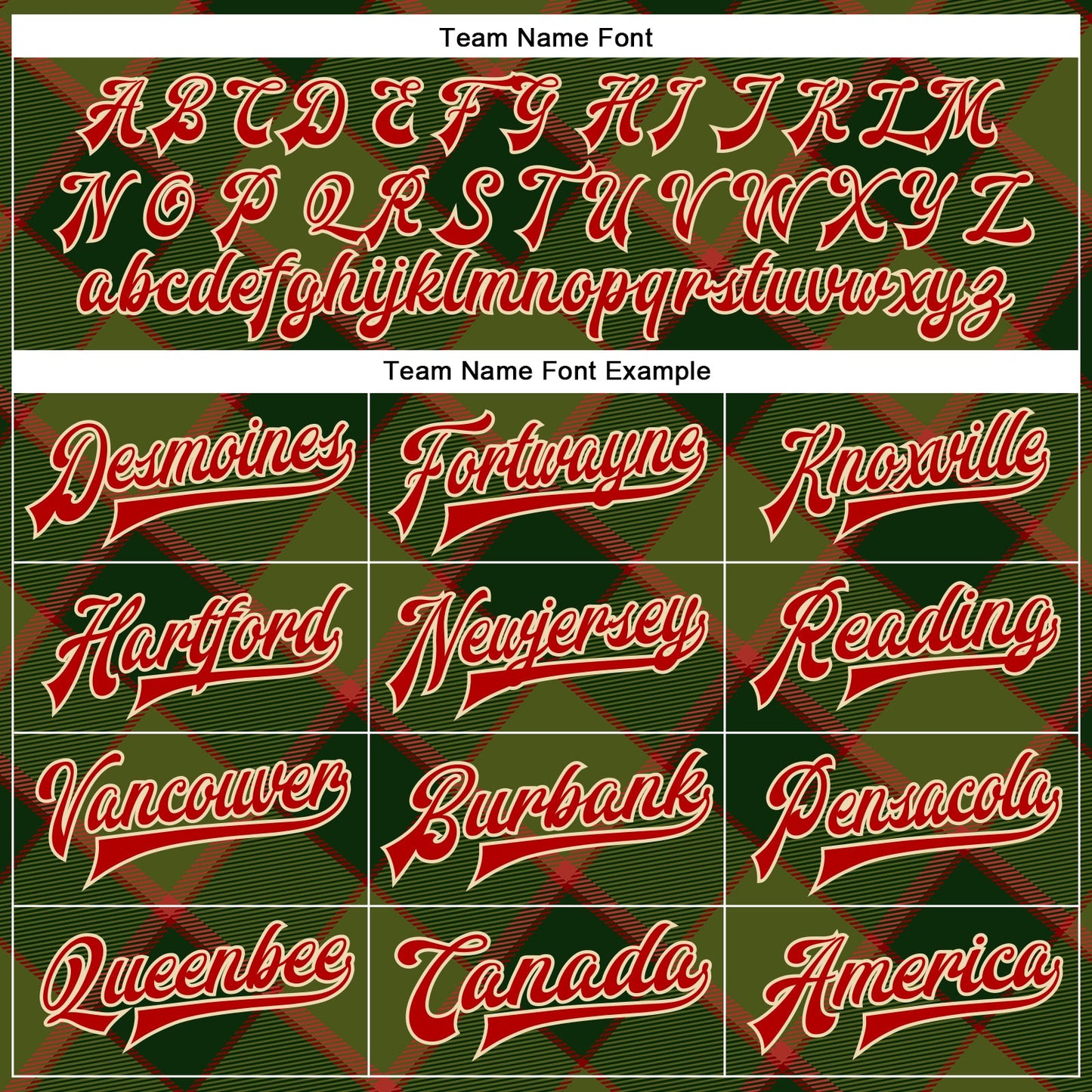 Custom Green Red-Cream Check Board 3D Pattern Design Bomber Full-Snap Varsity Letterman Jacket view 6