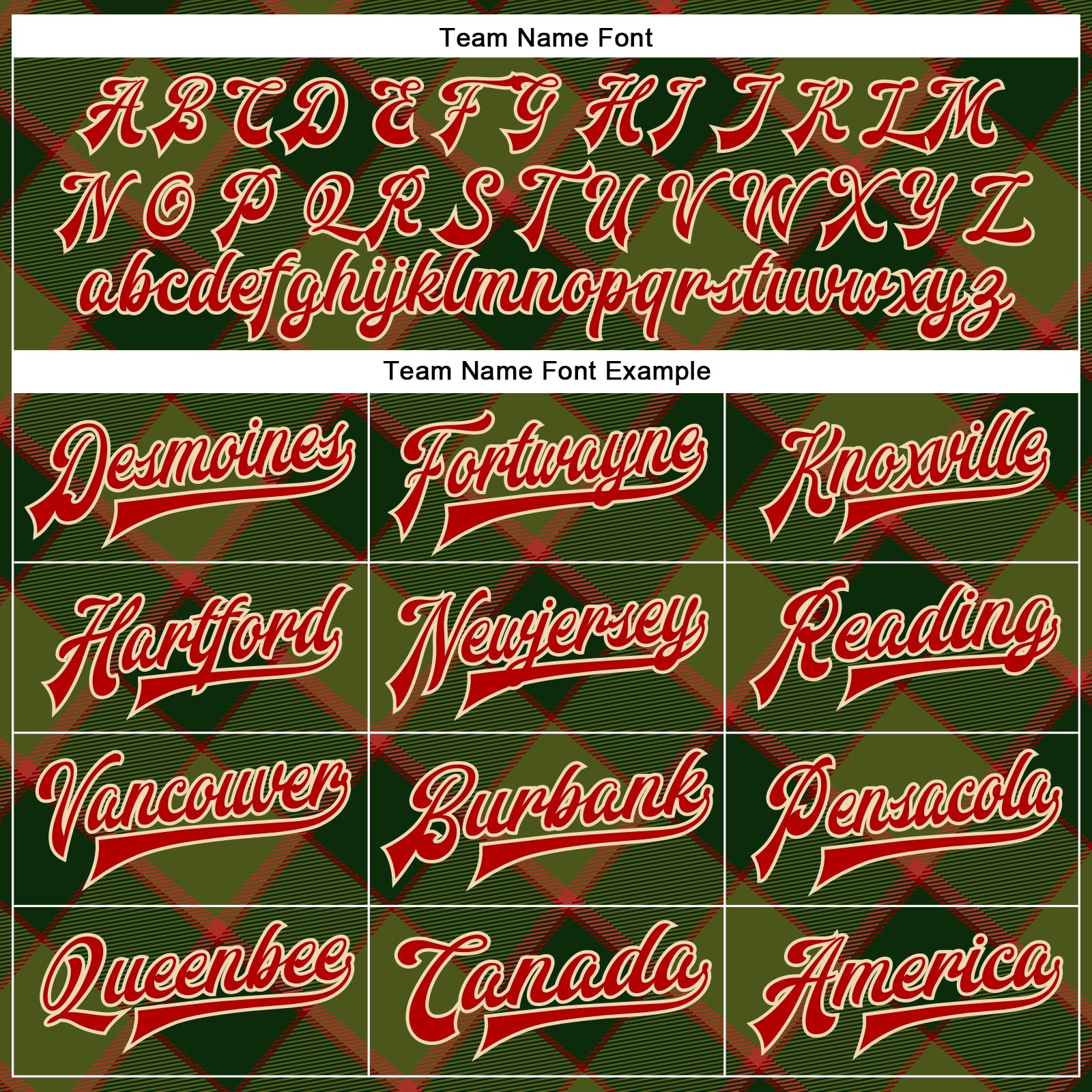 Custom Green Red-Cream Check Board 3D Pattern Design Bomber Full-Snap Varsity Letterman Jacket view 6