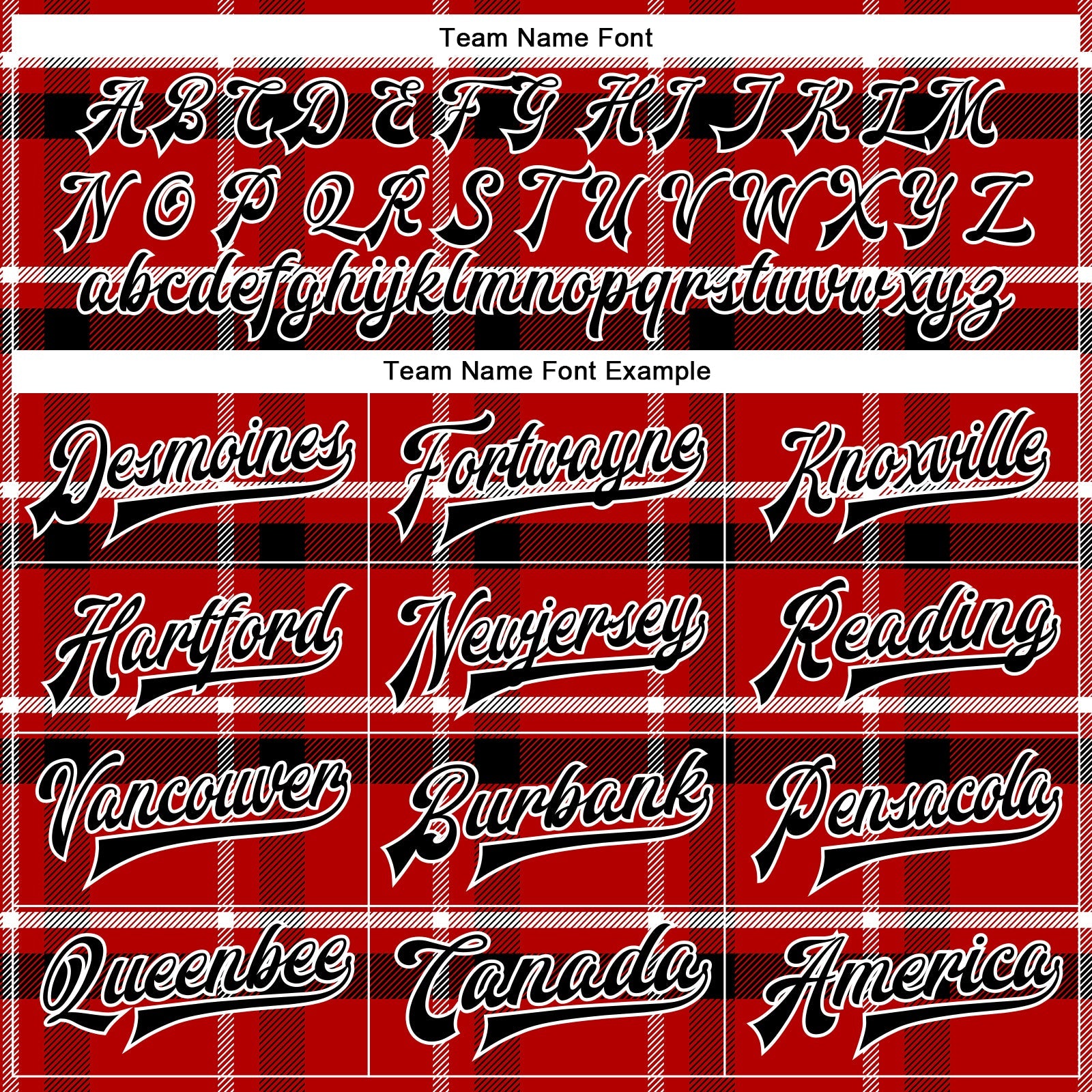 Custom Red Black-White Classic Western Plaid 3D Pattern Design Bomber Full-Snap Varsity Letterman Jacket view 6